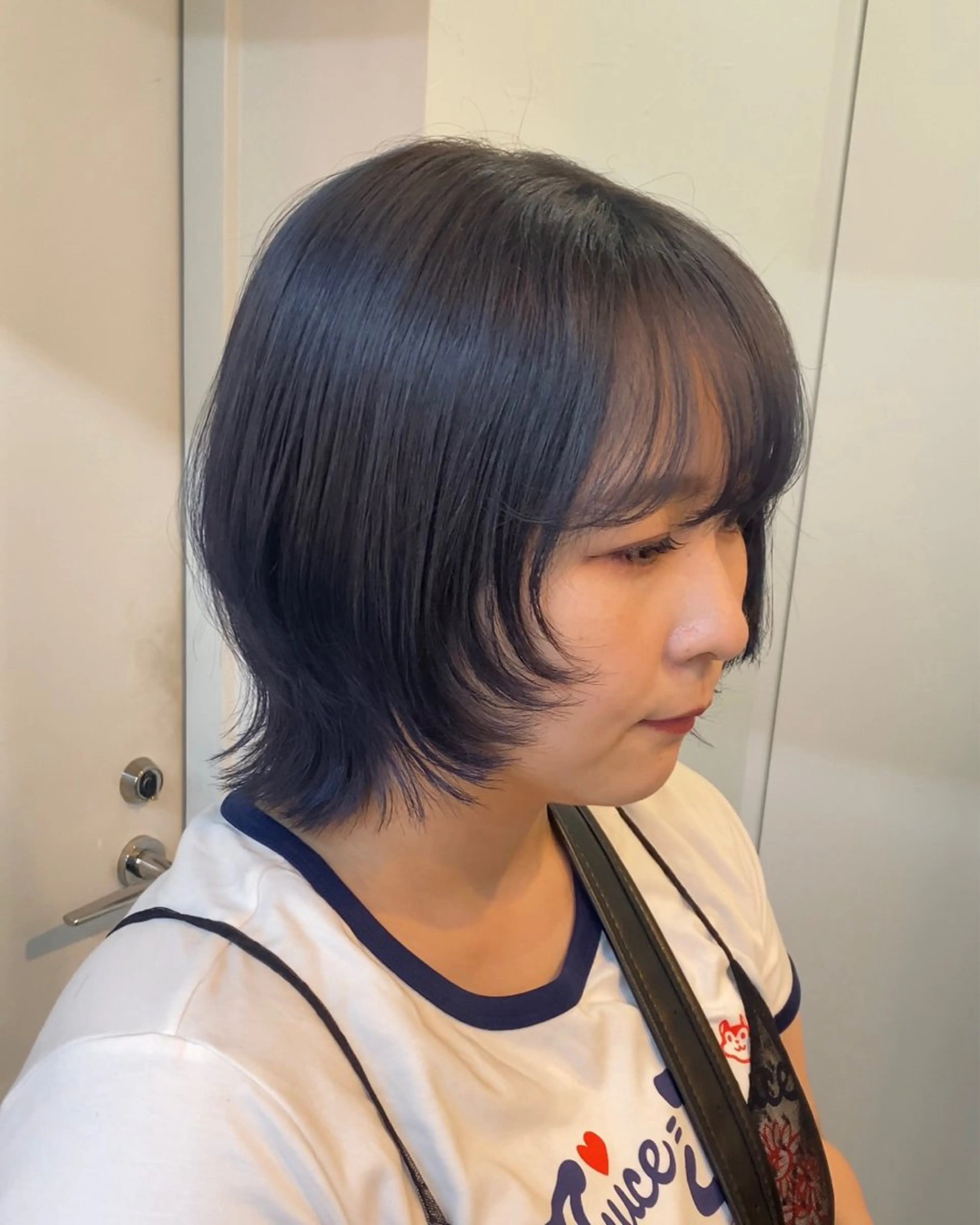 ショート 似合わせカット ウルフカット sunc所属・梅田l大人韓国ヘア レイヤー×艶カラーのヘアスタイル