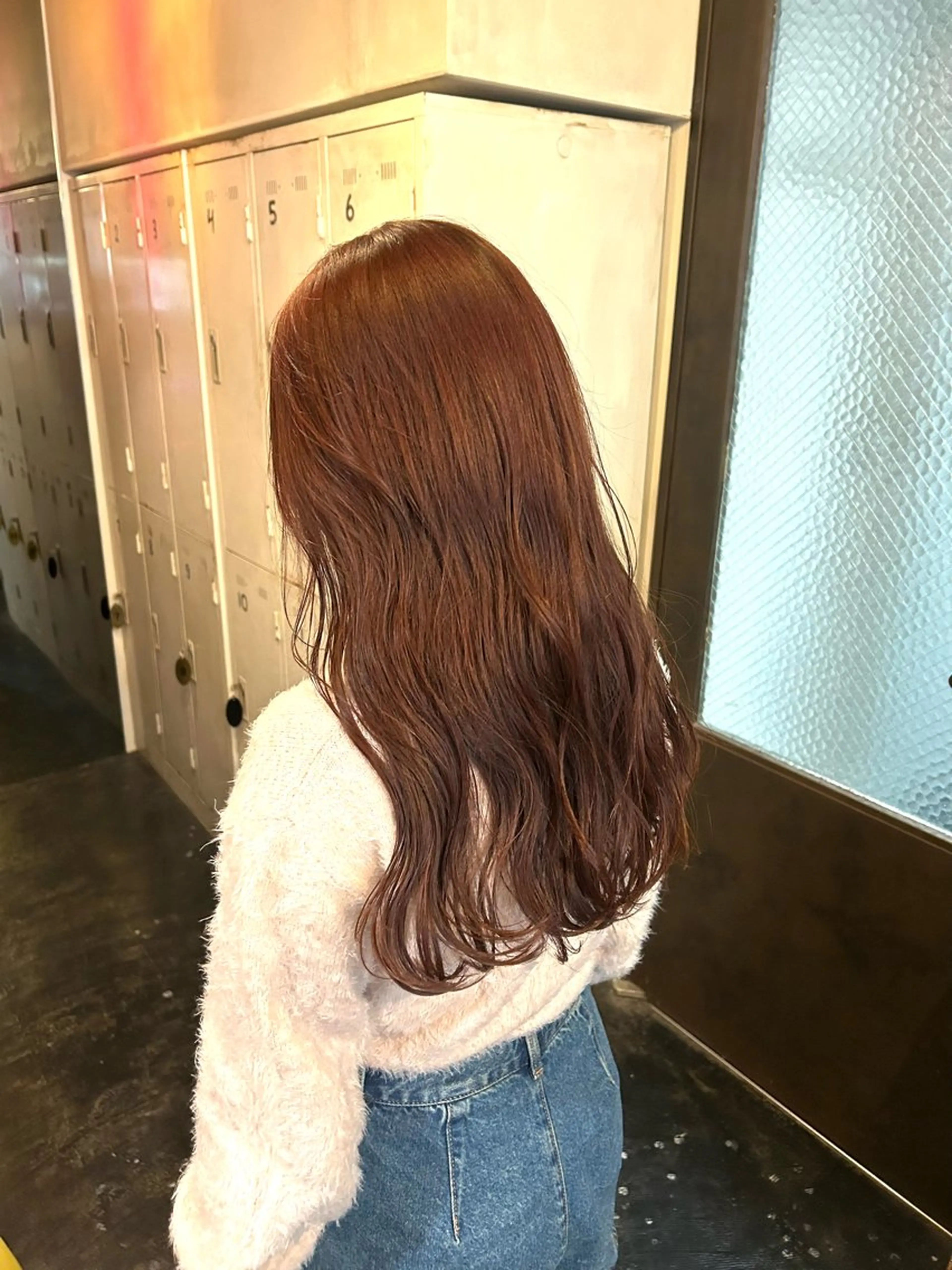 ロング ヘアカラー トリートメント レイヤー/暖色カラー /似合わせ/Moeのヘアスタイル