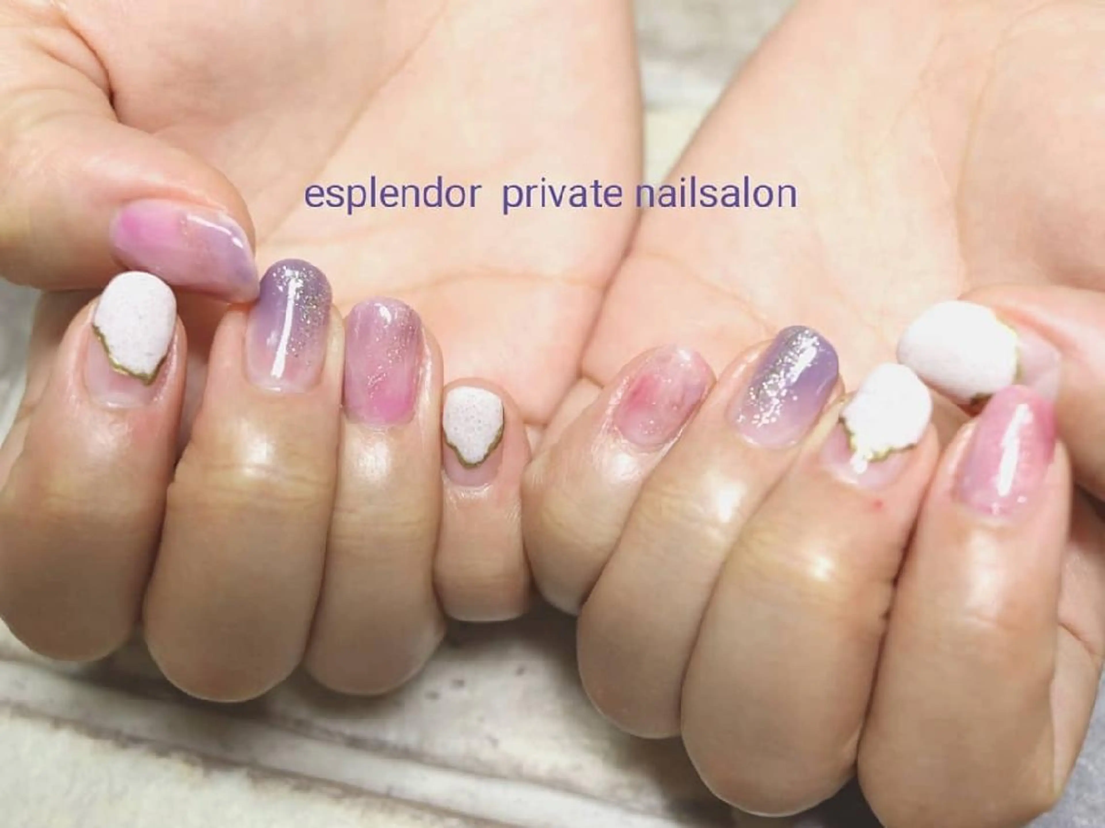 ネイル ニュアンスネイル ピンク 春ネイル esplendor  エスプレンドル所属・esplendor  エスプレンドルのネイルデザイン