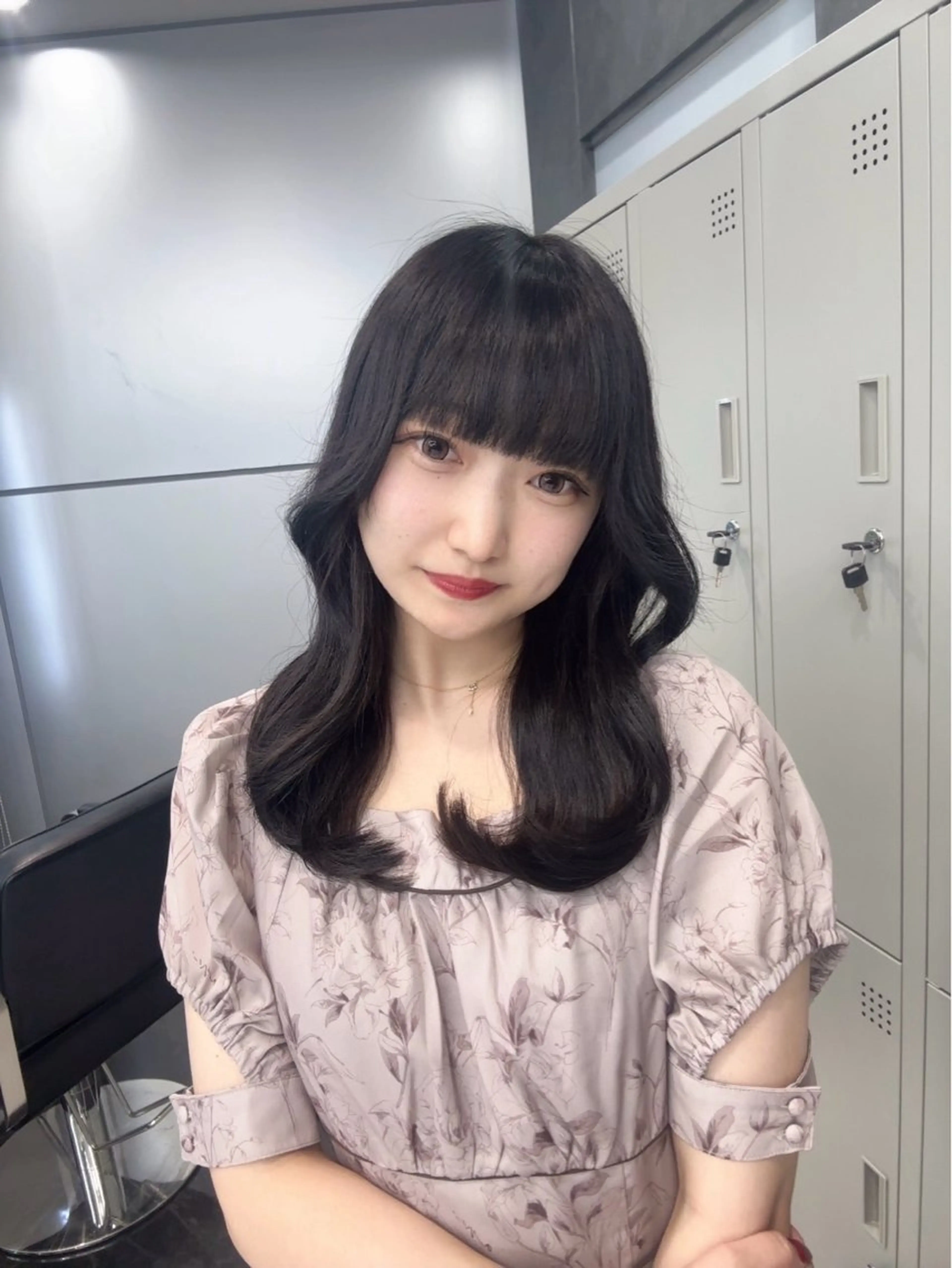 ミディアム カラー 韓国風ヘア ヘアカラー トリートメント ヘアセット 韓国ヘア🖤/透明感 shihoのヘアスタイル