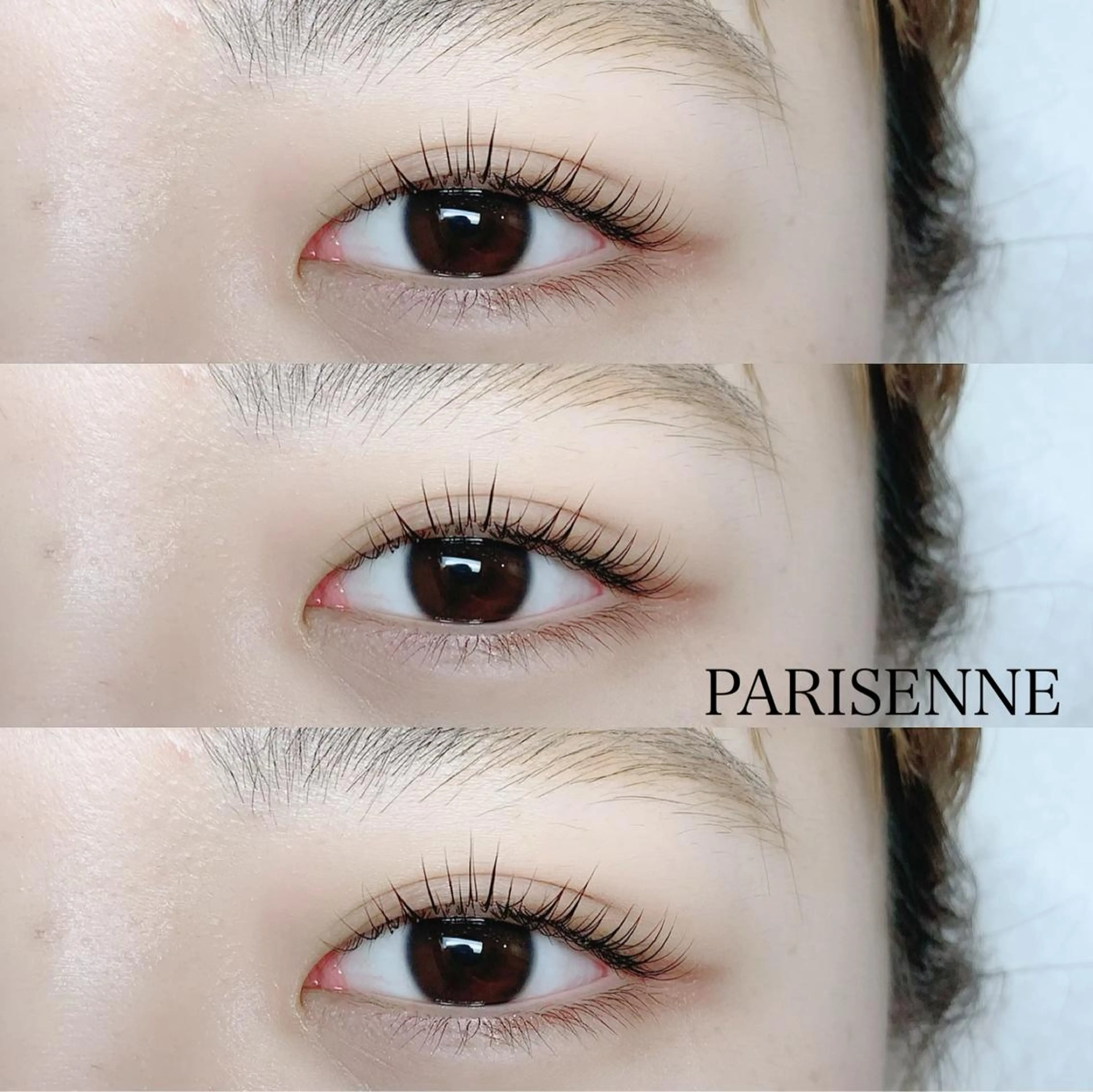 マツエク・マツパ アイブロウ パリジェンヌラッシュリフト マツパ 池袋駅韓国風🇰🇷 束感💗Tomoのマツエク・マツパデザイン