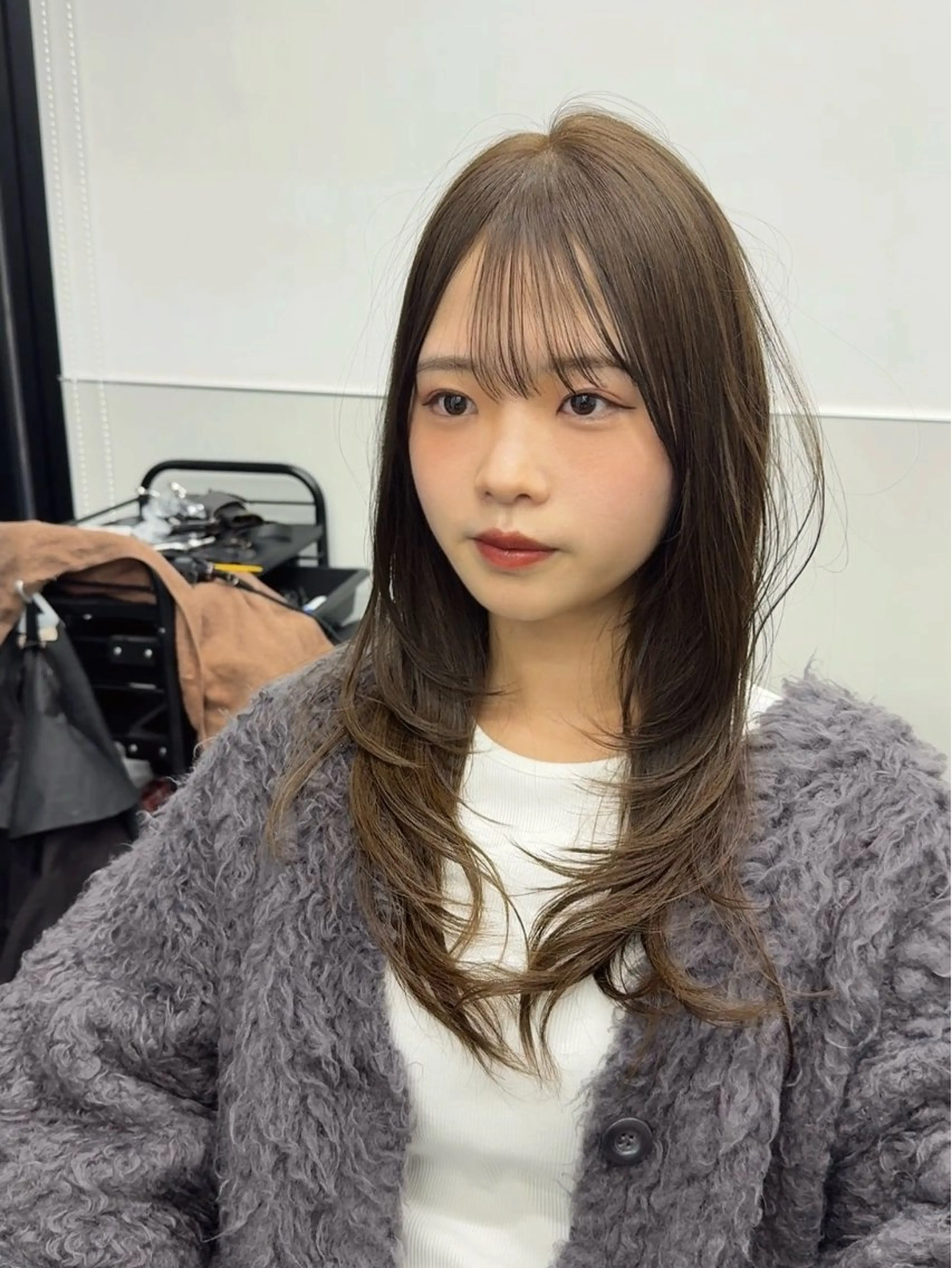 ロング カラー レイヤーカット カット ヘアカラー トリートメント GO TODAY シェアサロン 町田店所属・韓国ヘア🇰🇷 スズキのヘアスタイル