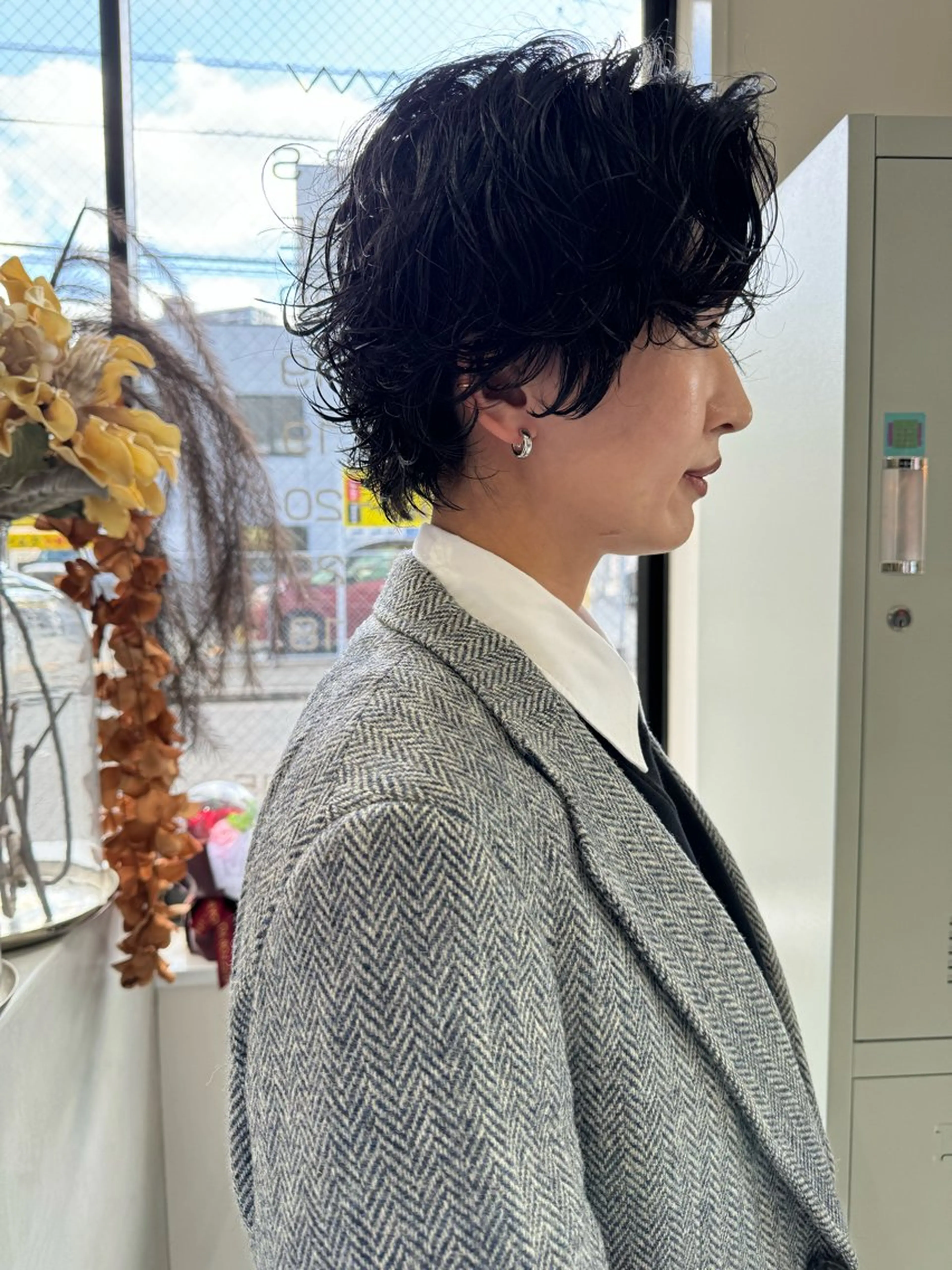 ショート パーマ カット パーマ トリートメント (h)wim ウィムのヘアスタイル