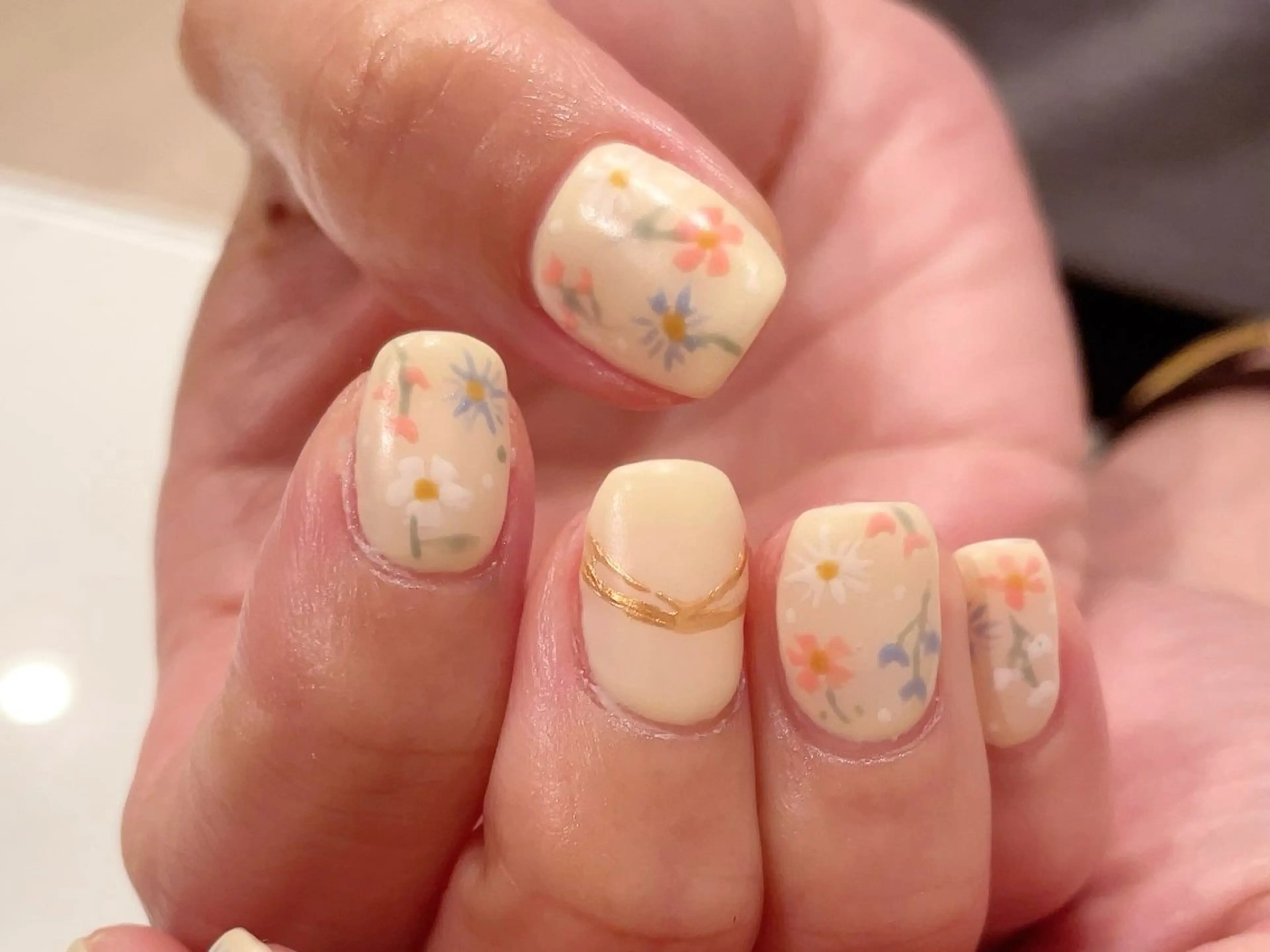 ネイル ジェルネイル ミラーネイル 持ち込み オフィスネイル パラジェル ハンドネイル 【Chopin】 yukaのネイルデザイン