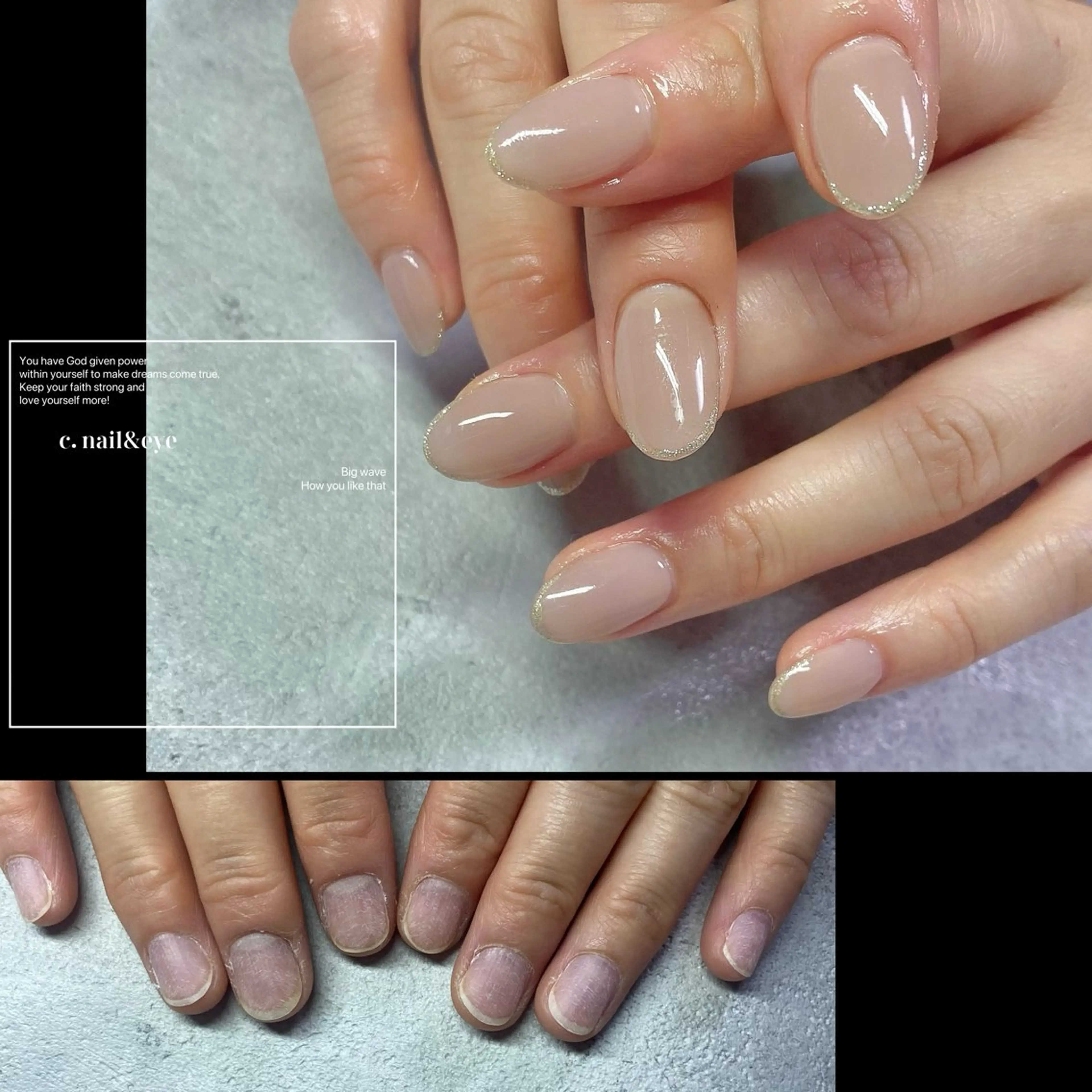 ネイル フットネイル フレンチネイル 氷ネイル・うるうるネイル マグネットネイル ミラーネイル C.Nail &Eye筑紫駅のネイルデザイン