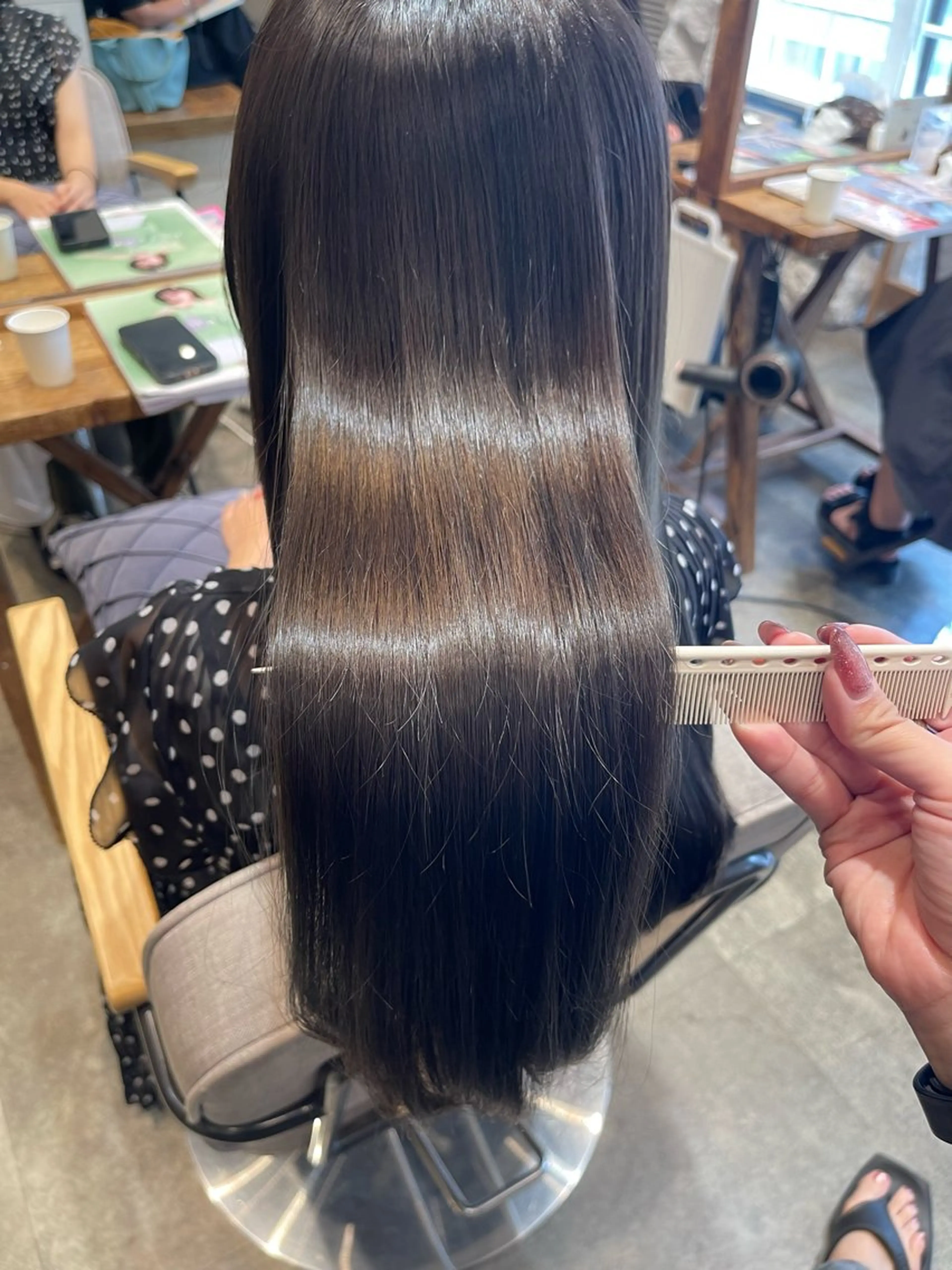 ロング 縮毛矯正 SALOWIN川崎WEST所属・💐【柔らか質感】 縮毛矯正MIKU💐のヘアスタイル