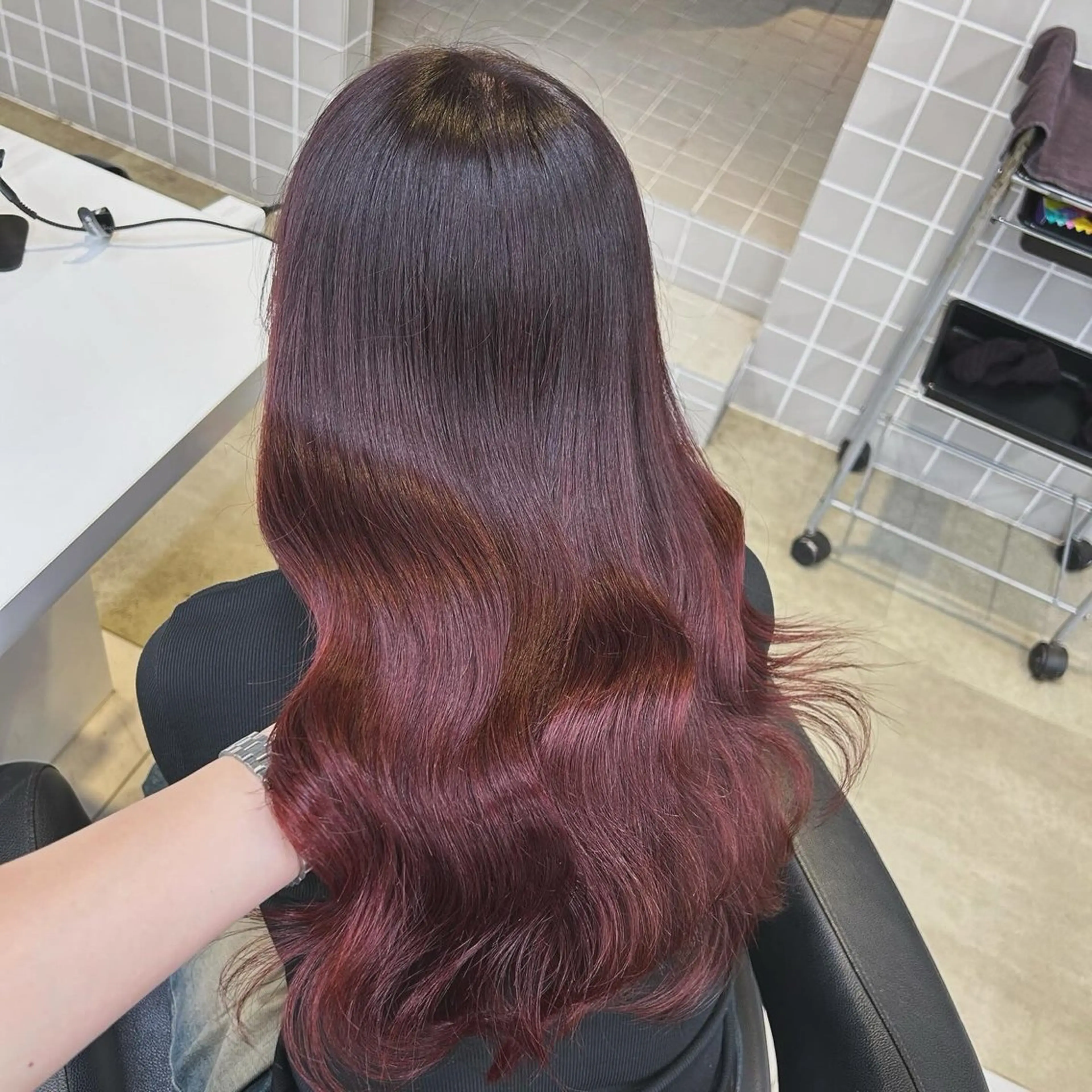 カラー 透明感ベージュ🤎 ナチュラルレイヤーのヘアスタイル