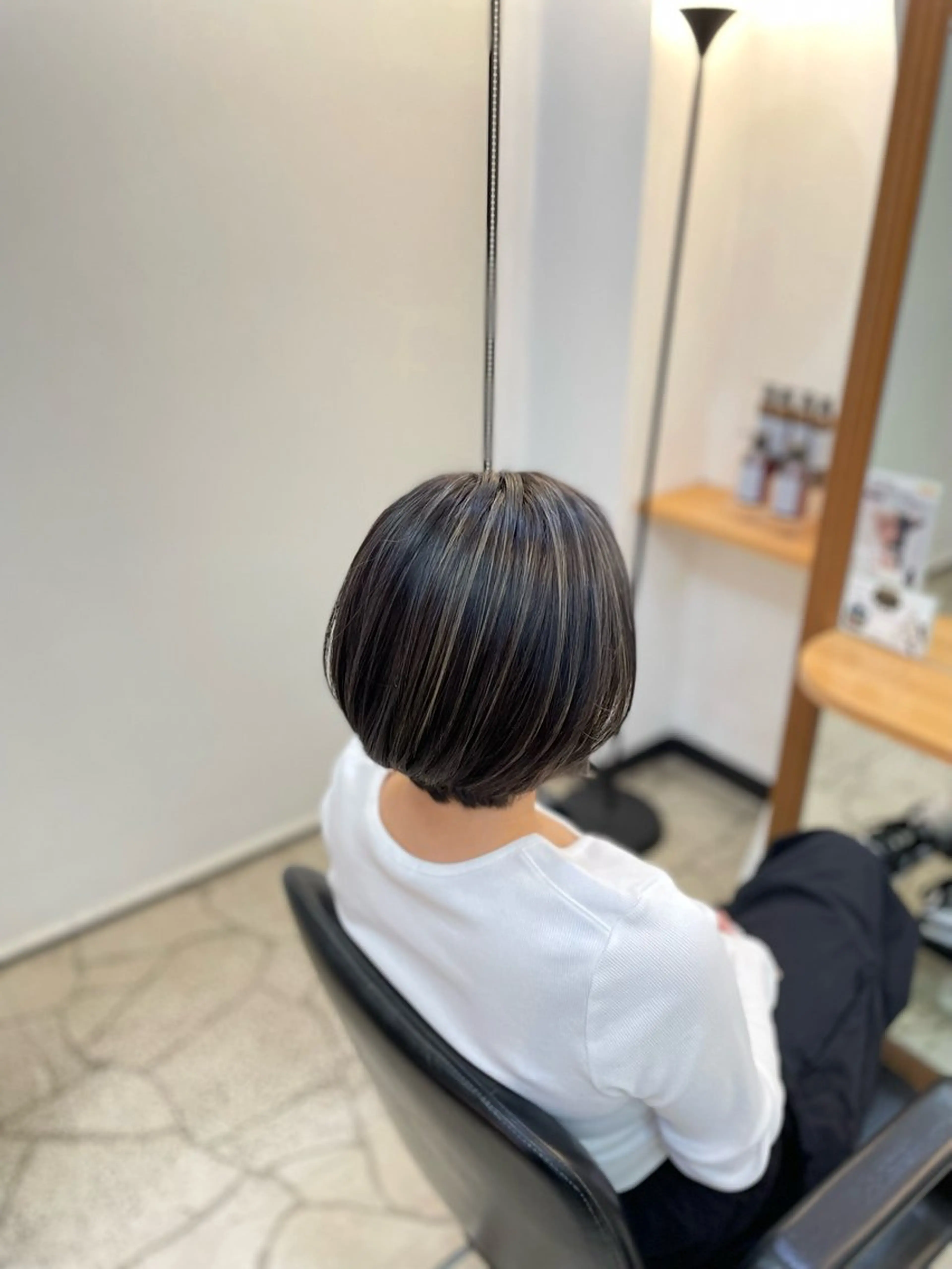 ショート カラー ハイライトカラー ハイライト スーパーカット　tip&toe所属・松山弘樹/ 佐倉/髪質改善のヘアスタイル