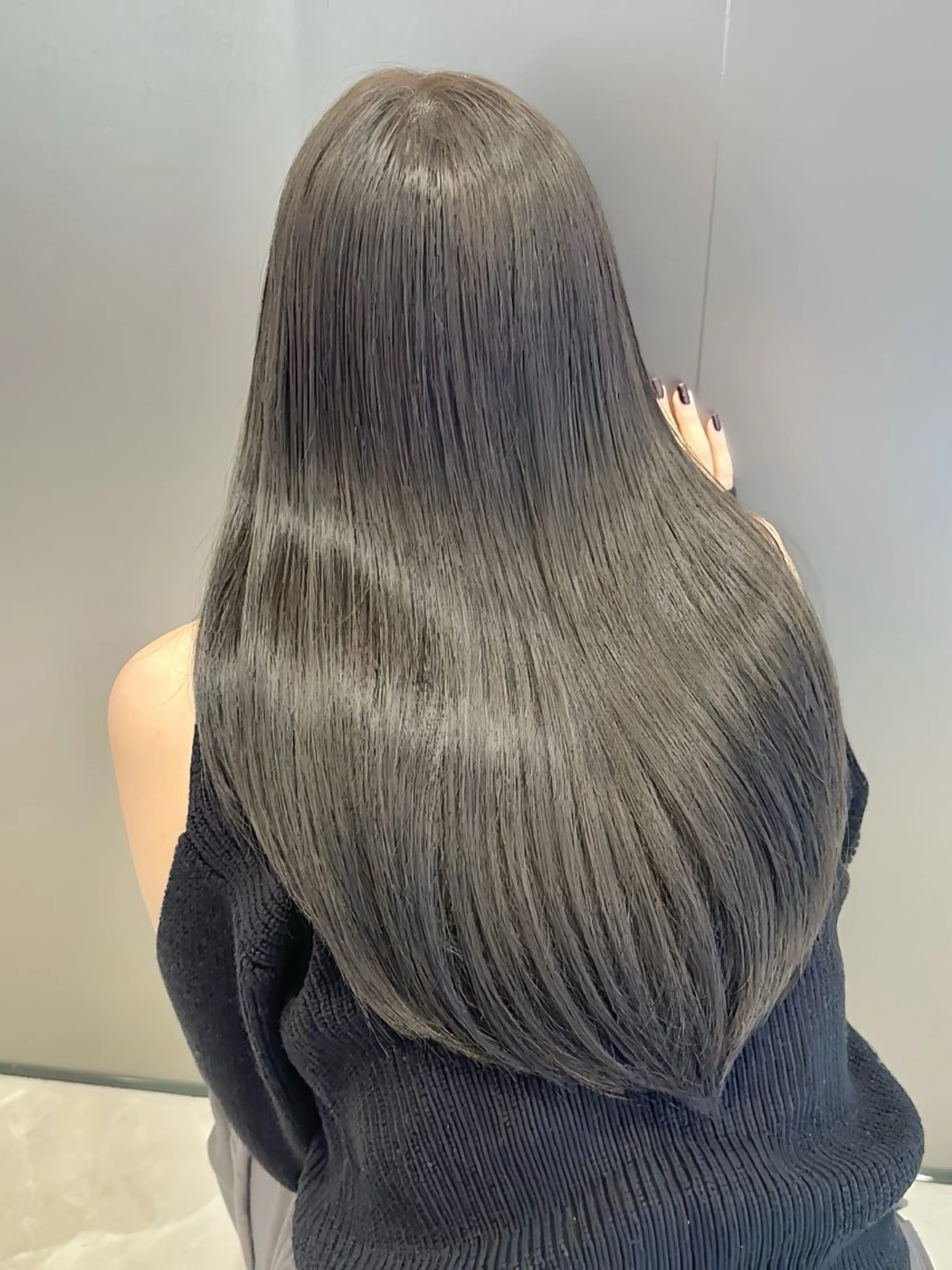 ロング 髪質改善 縮毛矯正 トリートメント 髪質改善VALETTE福岡天神所属・髪質改善/レイヤー /韓国ヘアNOBUのヘアスタイル