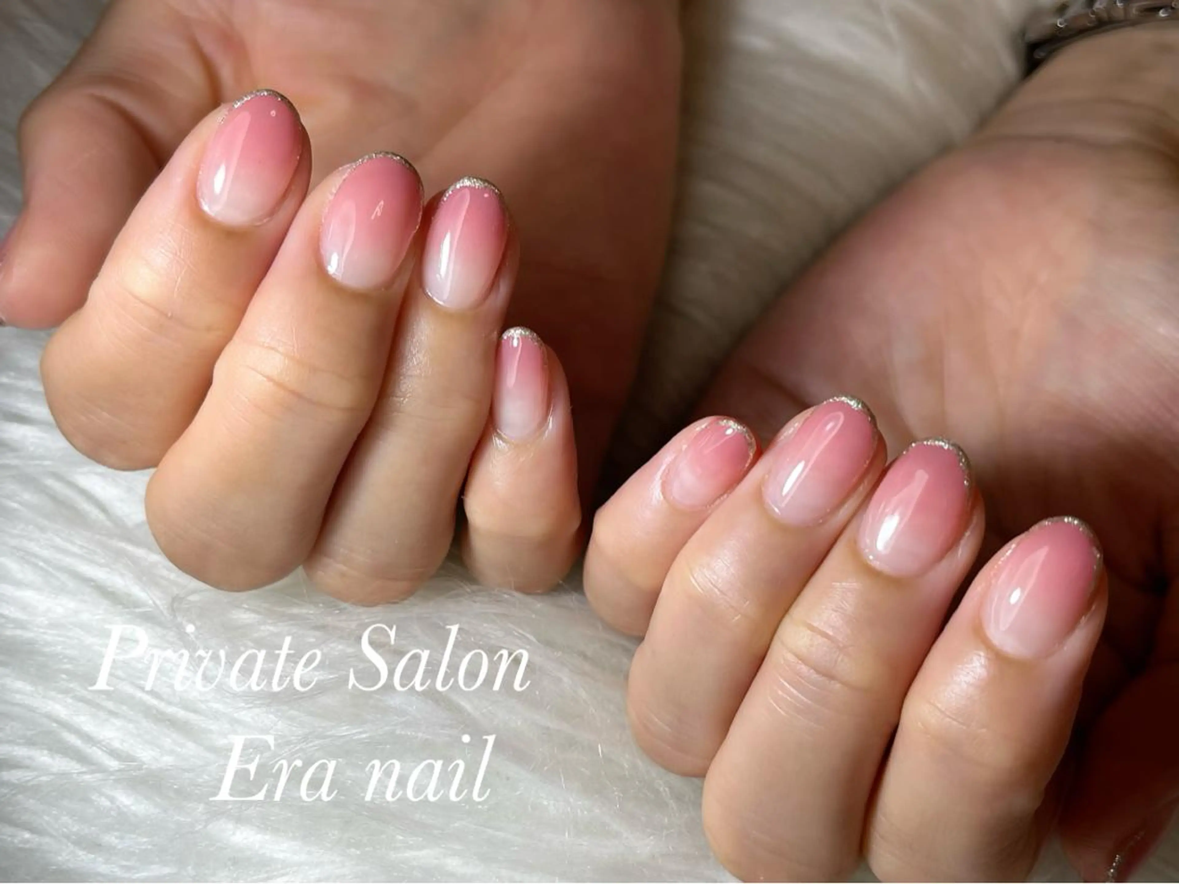 ネイル グラデーション ラメ(グリッター) Era nailのネイルデザイン