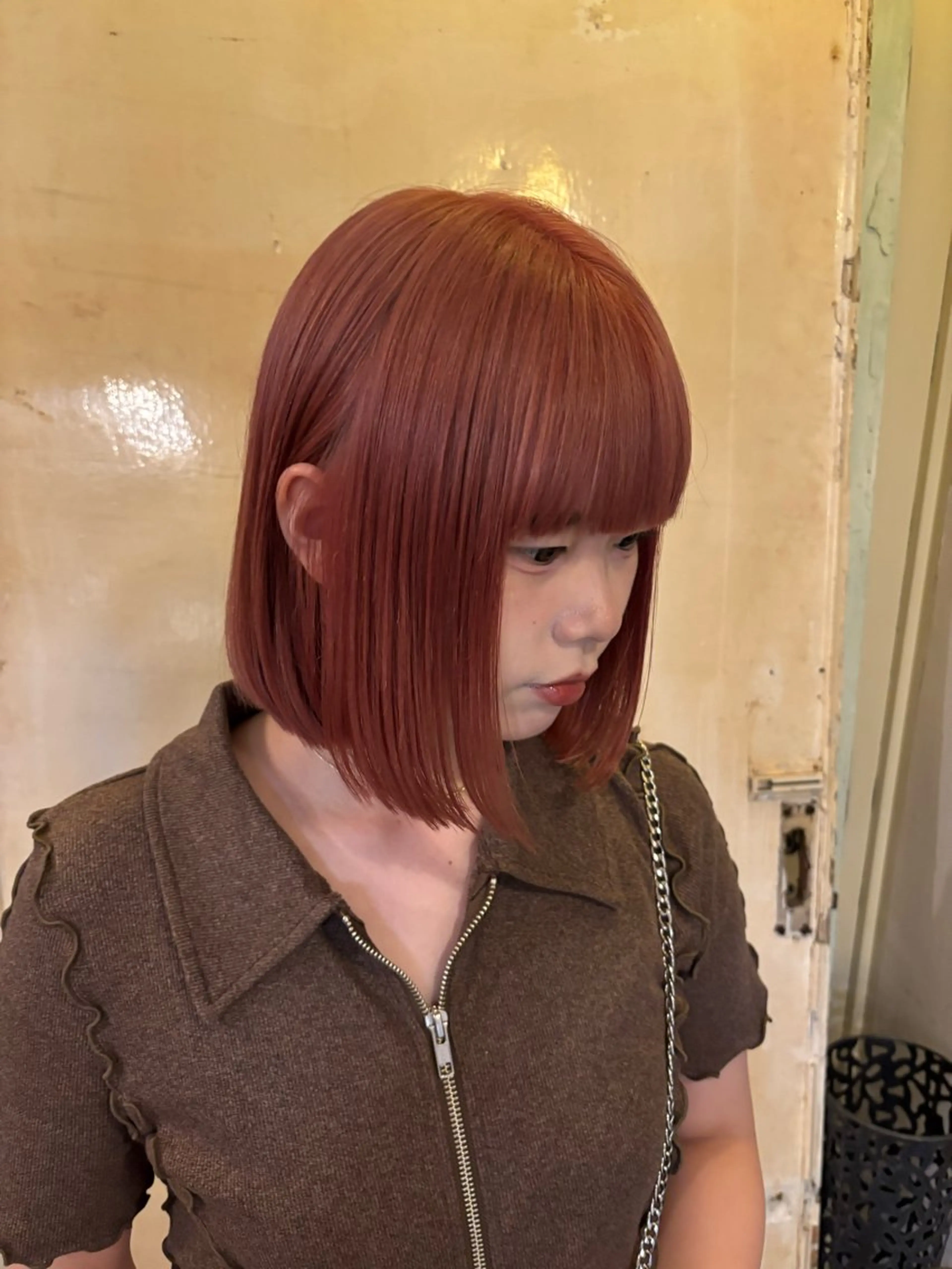 ミディアム カット ヘアカラー sea's所属・ヒラカホ/矢場町/ ブリーチ/似合わせのヘアスタイル