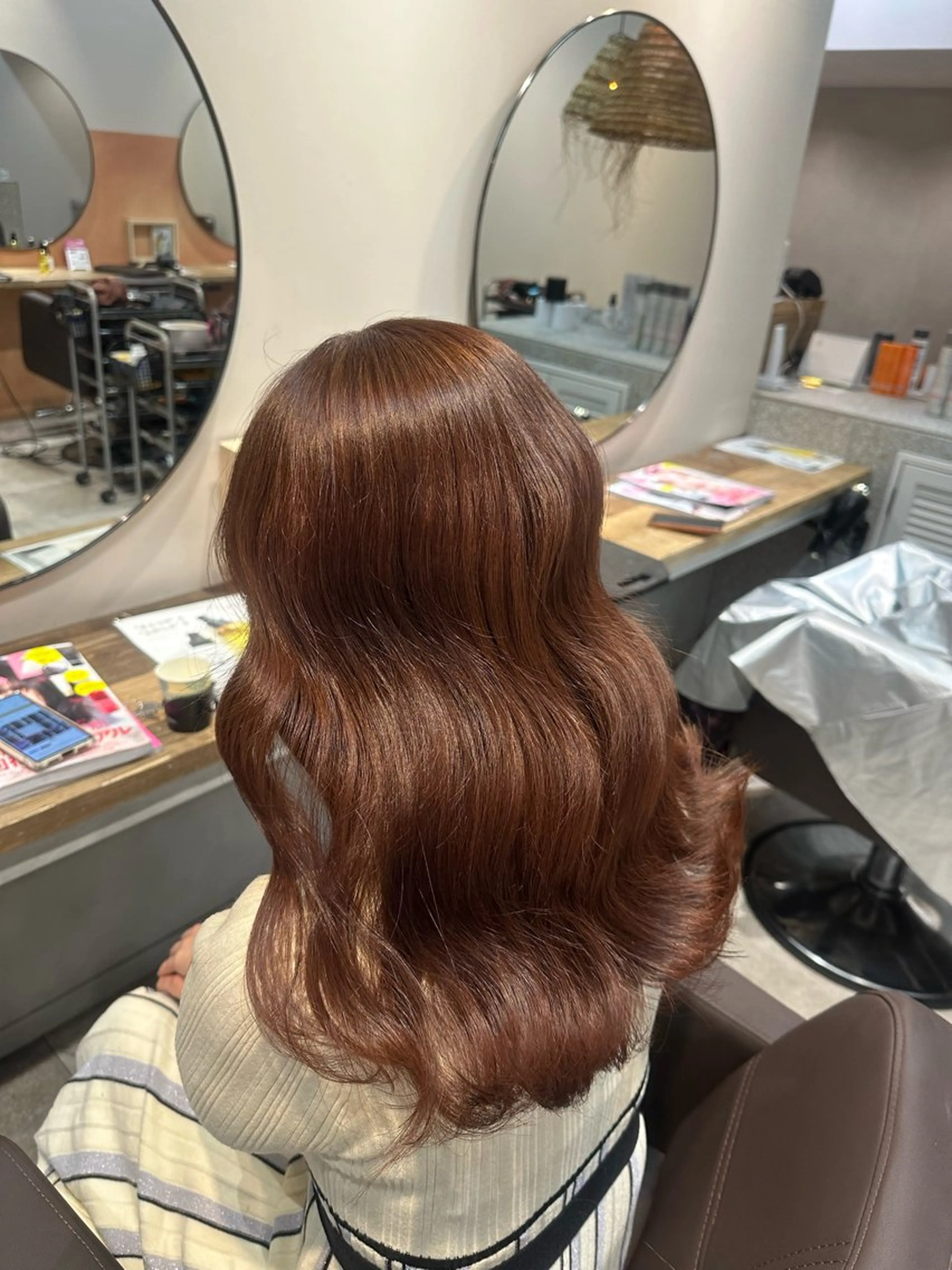 ミディアム カラー ベージュカラー ミルクティーベージュ カット ヘアカラー トリートメント yu-kiハイトーン /ブリーチ無しカラーのヘアスタイル