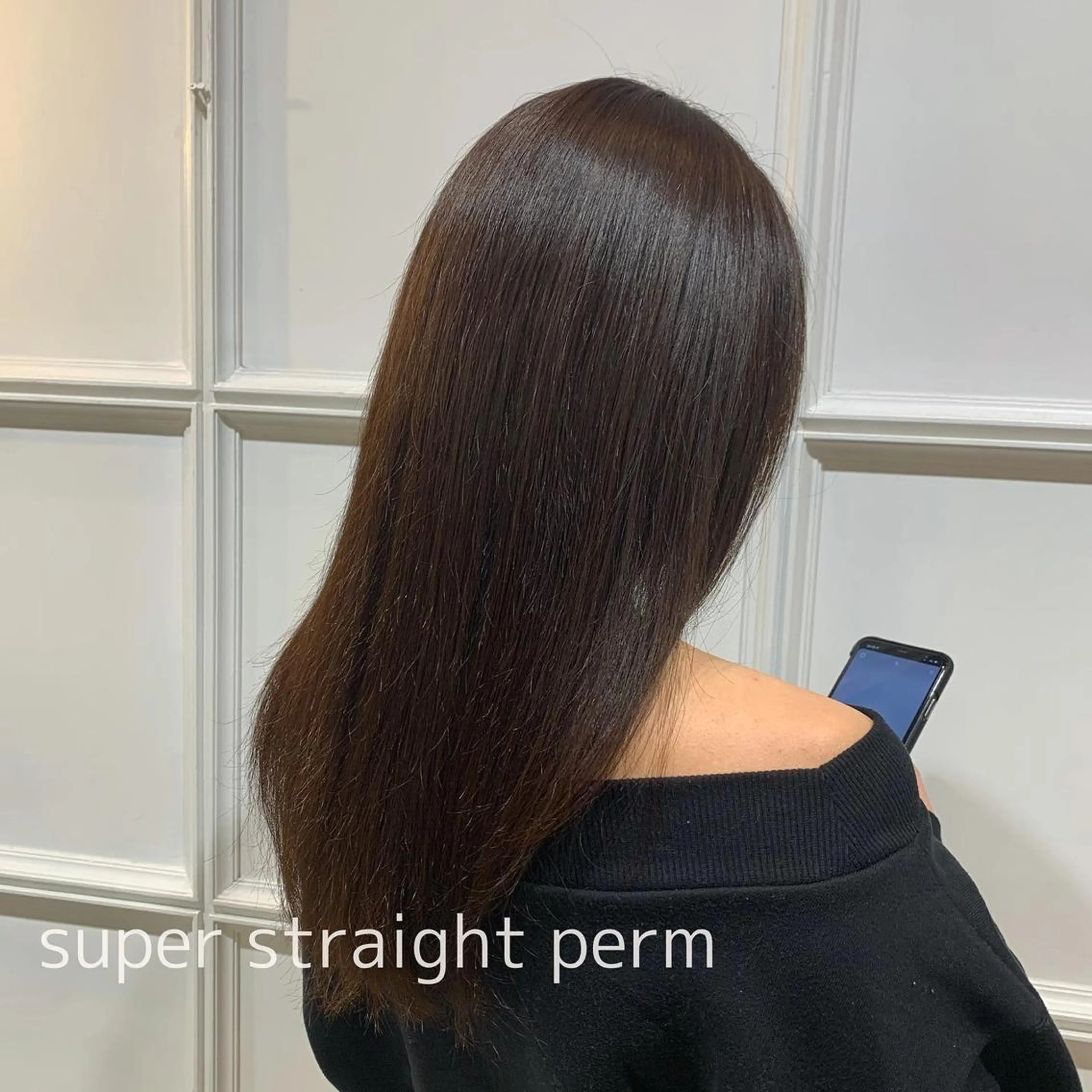 ロング カラー 髪質改善カラー&TR 縮毛矯正/弱酸性矯正のヘアスタイル