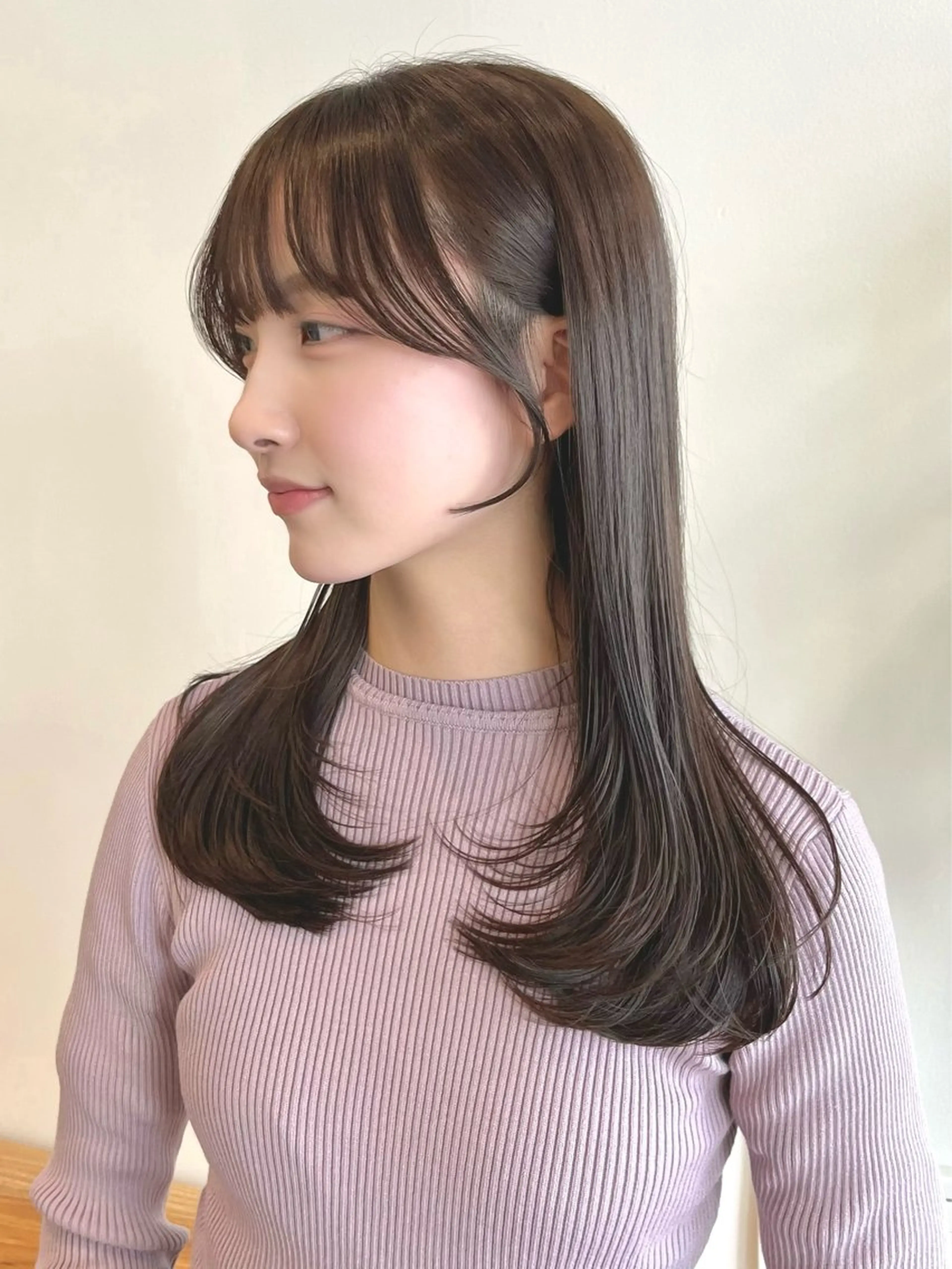 ロング カラー ショートボブ ブルーカラー ブルーグレー ブルーグレージュ グレージュ カット ヘアカラー i.Ehime所属・VIEW EHIME 齋藤  あつきのヘアスタイル