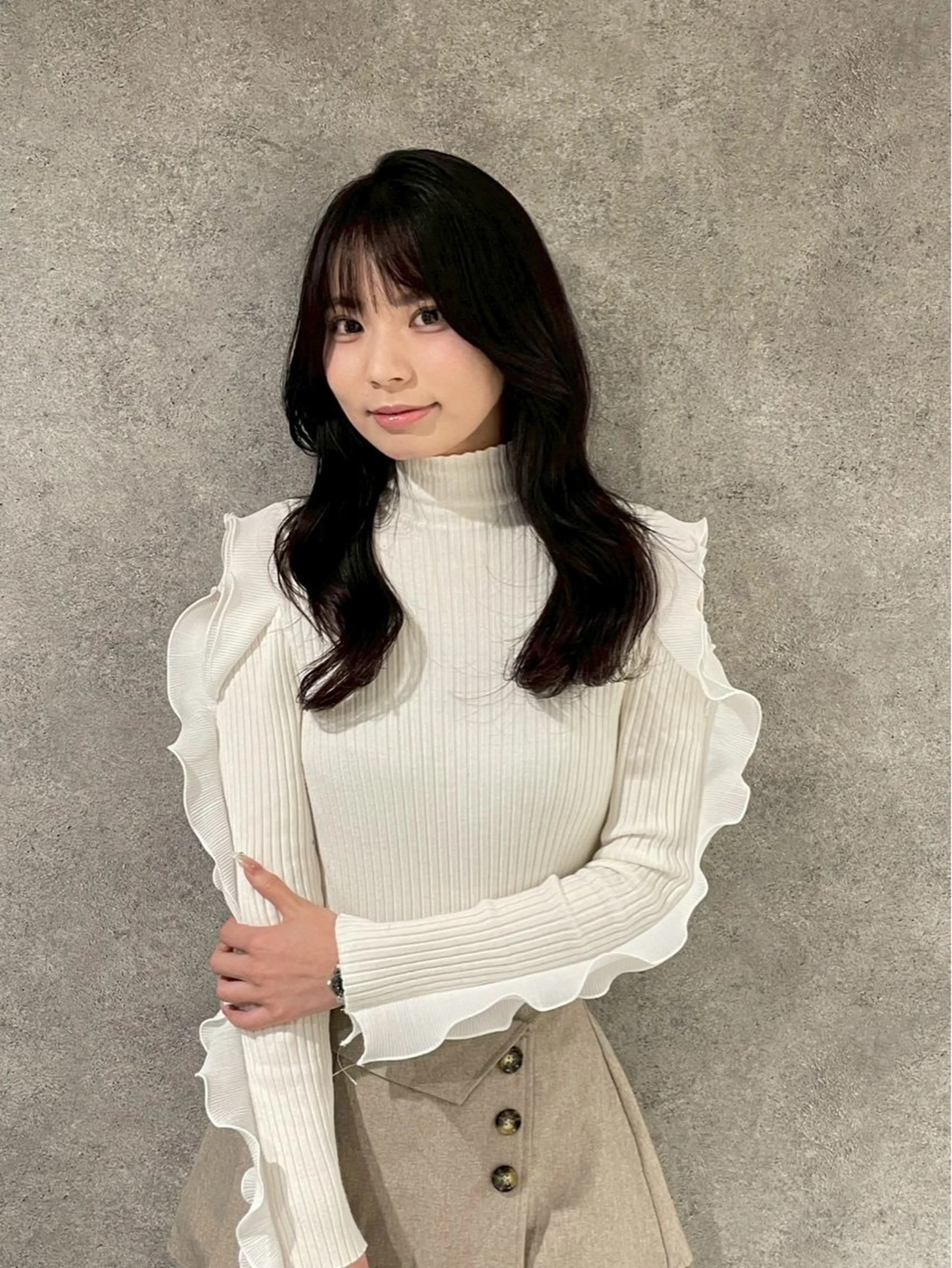 ロング カラー 透明感/艶感/縮毛 矯正/NATSUMIのヘアスタイル