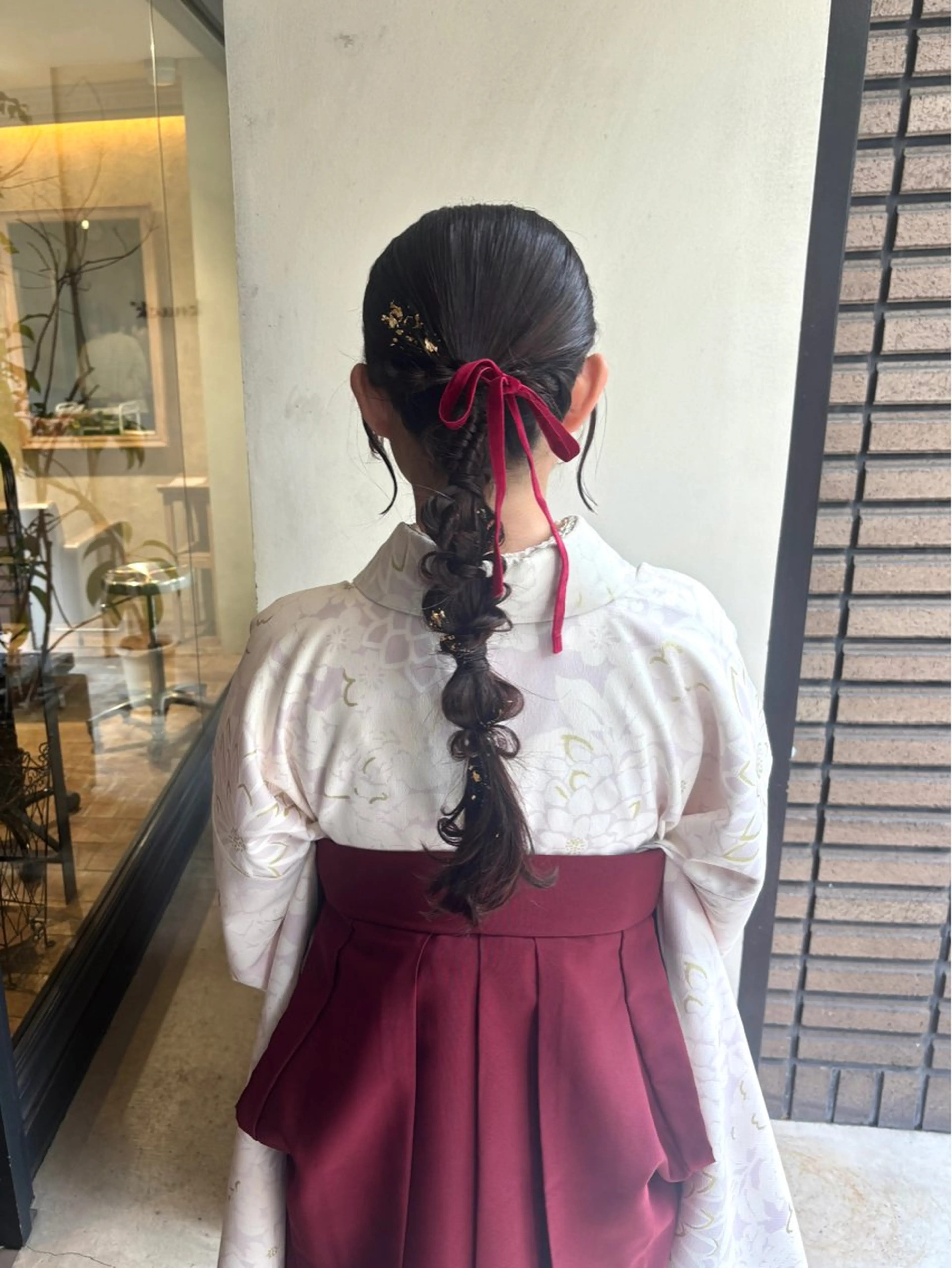 ヘアアレンジ ボブ/レイヤー/ 梅田/天野川奈緒のヘアスタイル