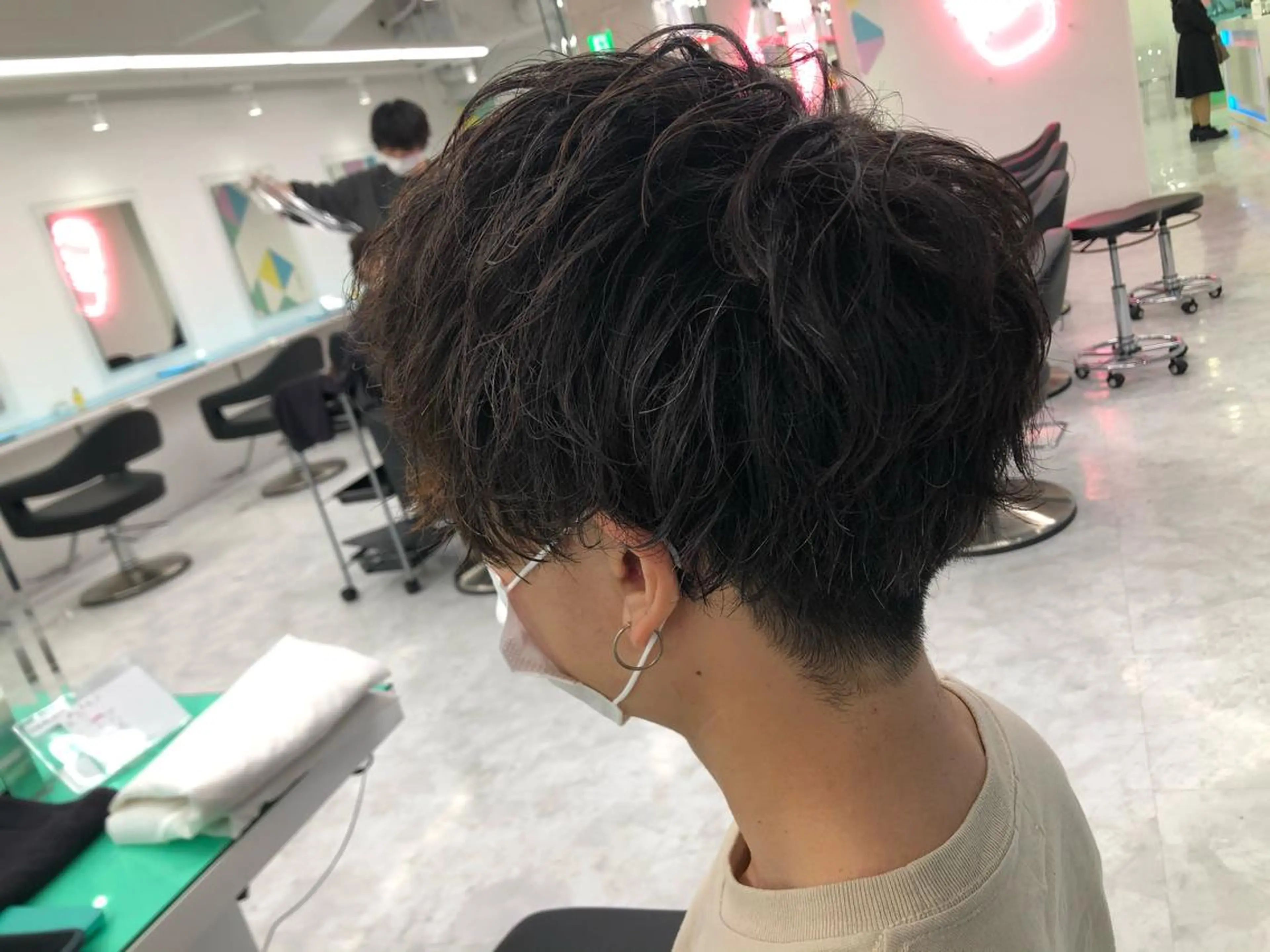 パーマ メンズ BABY 艶髪暗髪ヘア💖達人のヘアスタイル