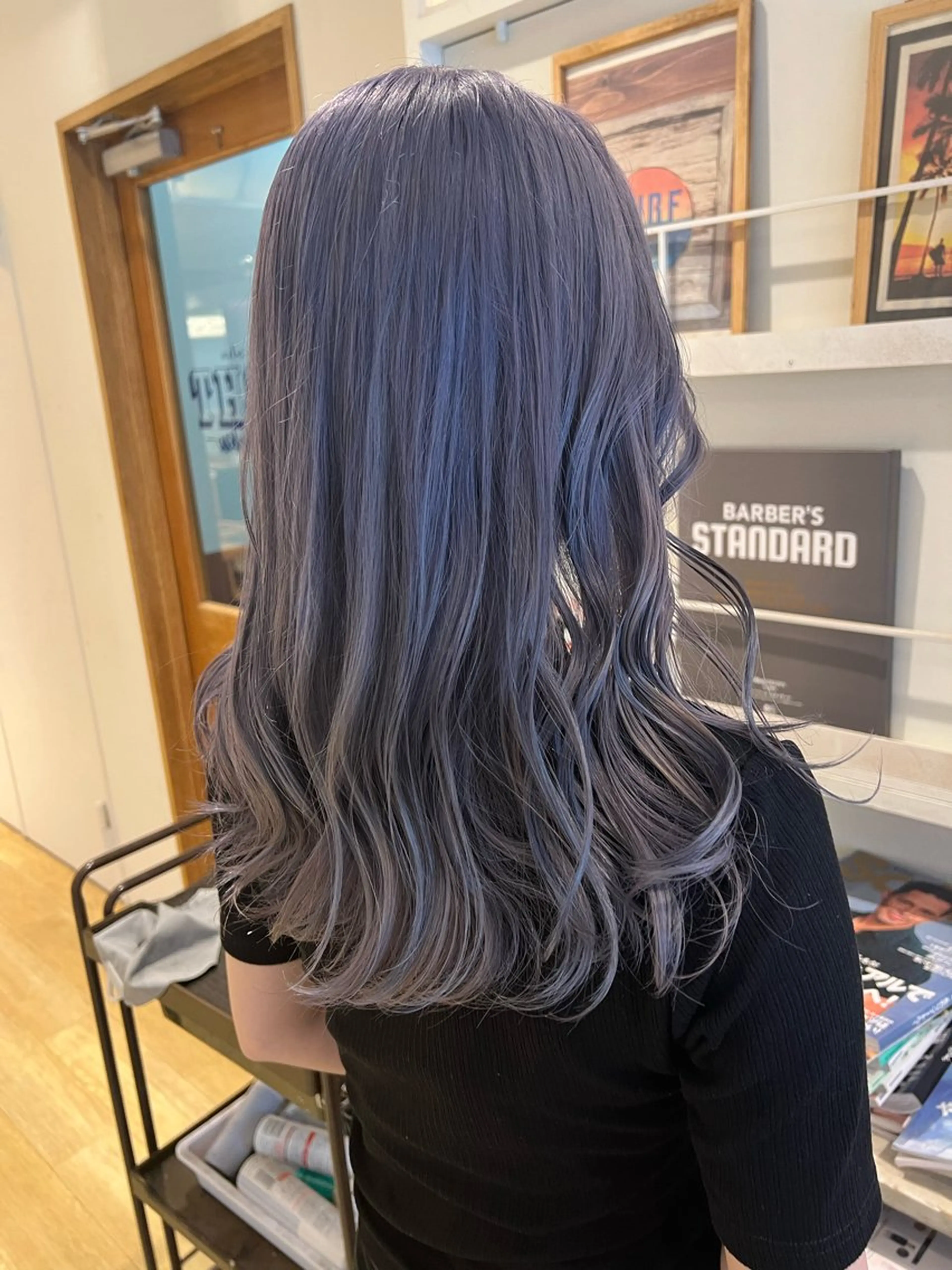 セミロング カット ヘアカラー 渋谷ハイトーン/ デザインカラー阿部のヘアスタイル