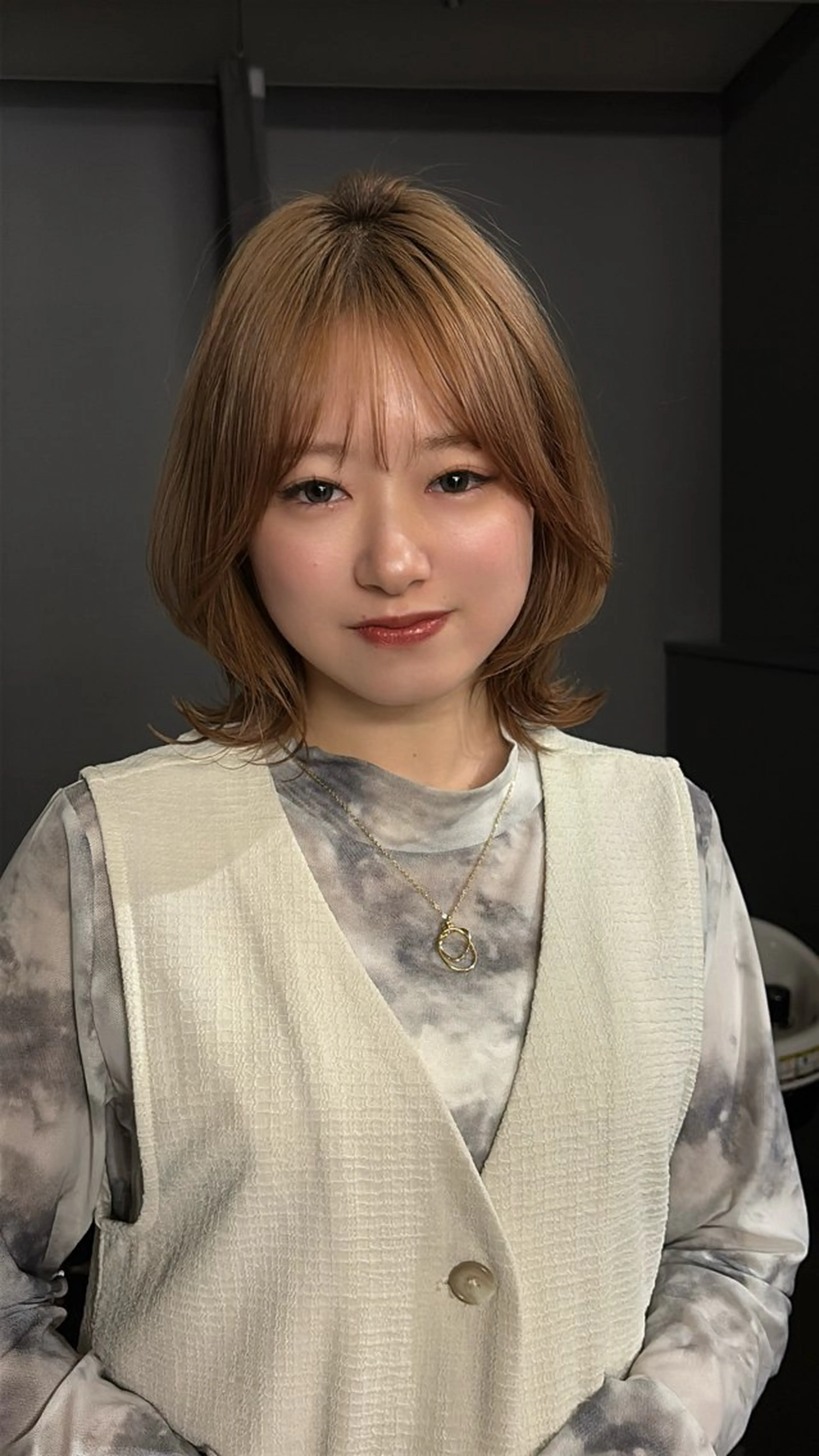 ミディアム ボブ/縮毛矯正/艶髪 /さのまなみのヘアスタイル