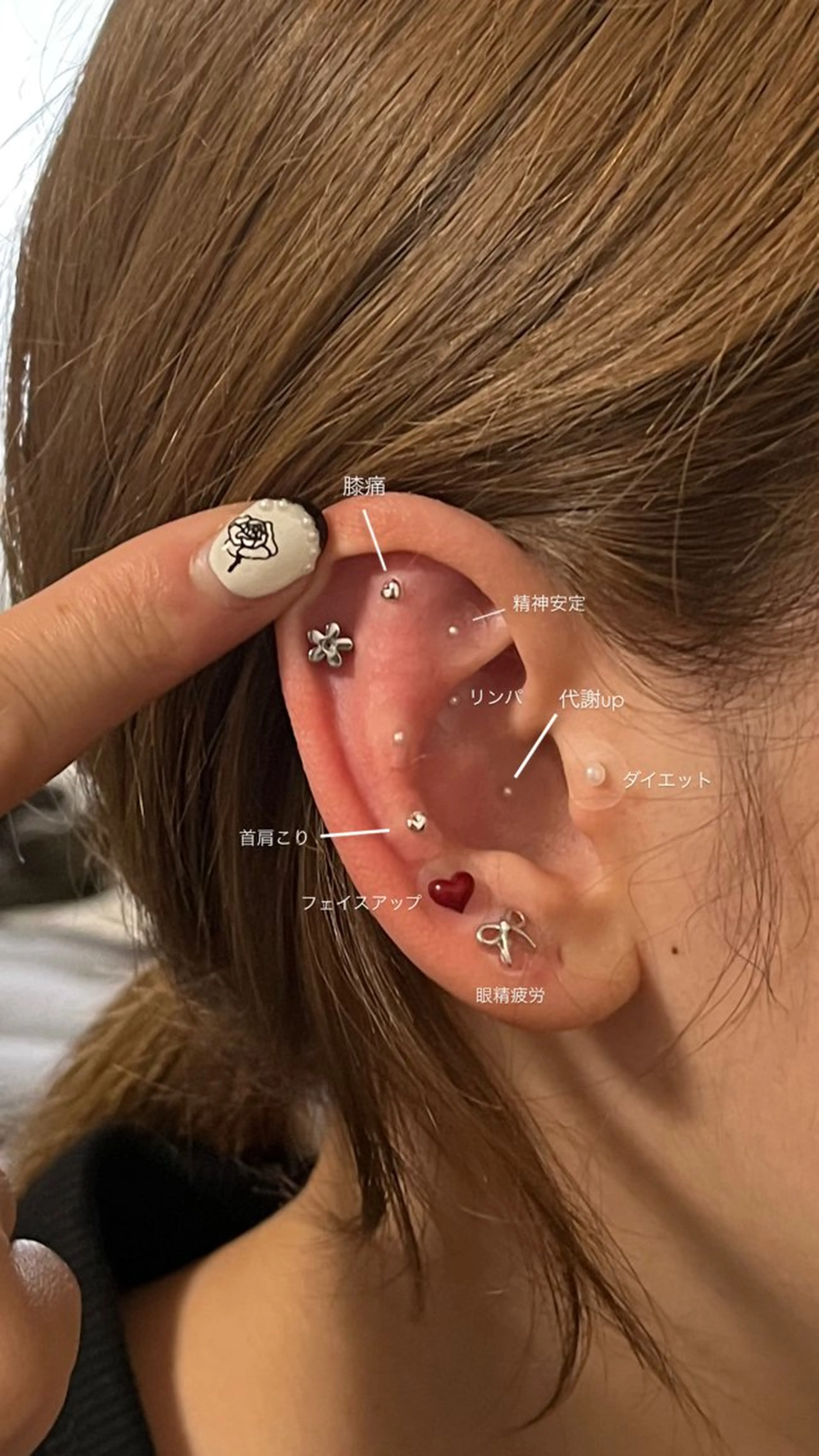 耳ツボジュエリー👂🏻💎💫の写真