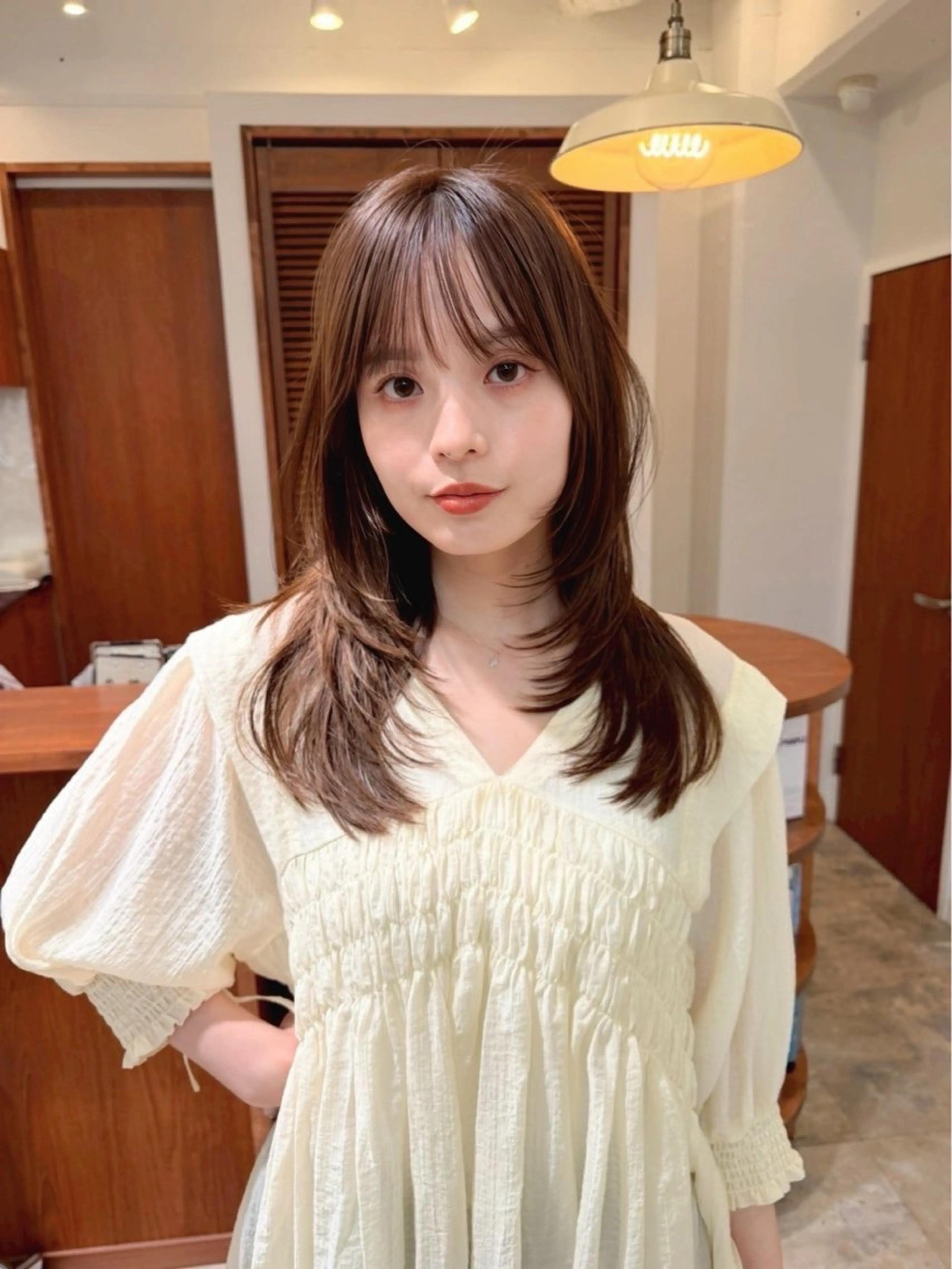 セミロング 🎀ゆうな/艶髪/ 透明感カラー🎀のヘアスタイル