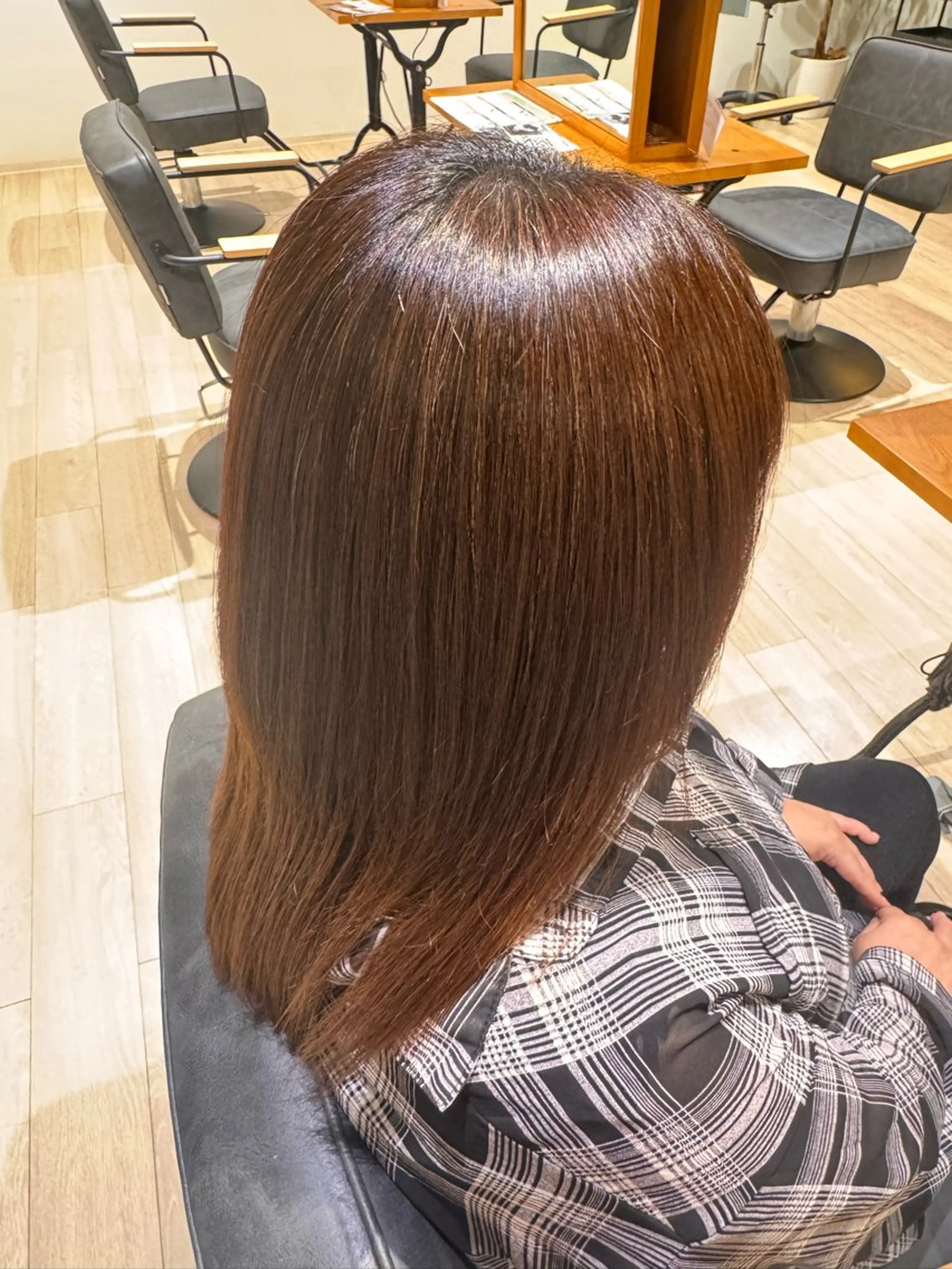 ロング くせ毛 髪質改善 トリートメント ヘアカラー 蒲 悠聖のヘアスタイル