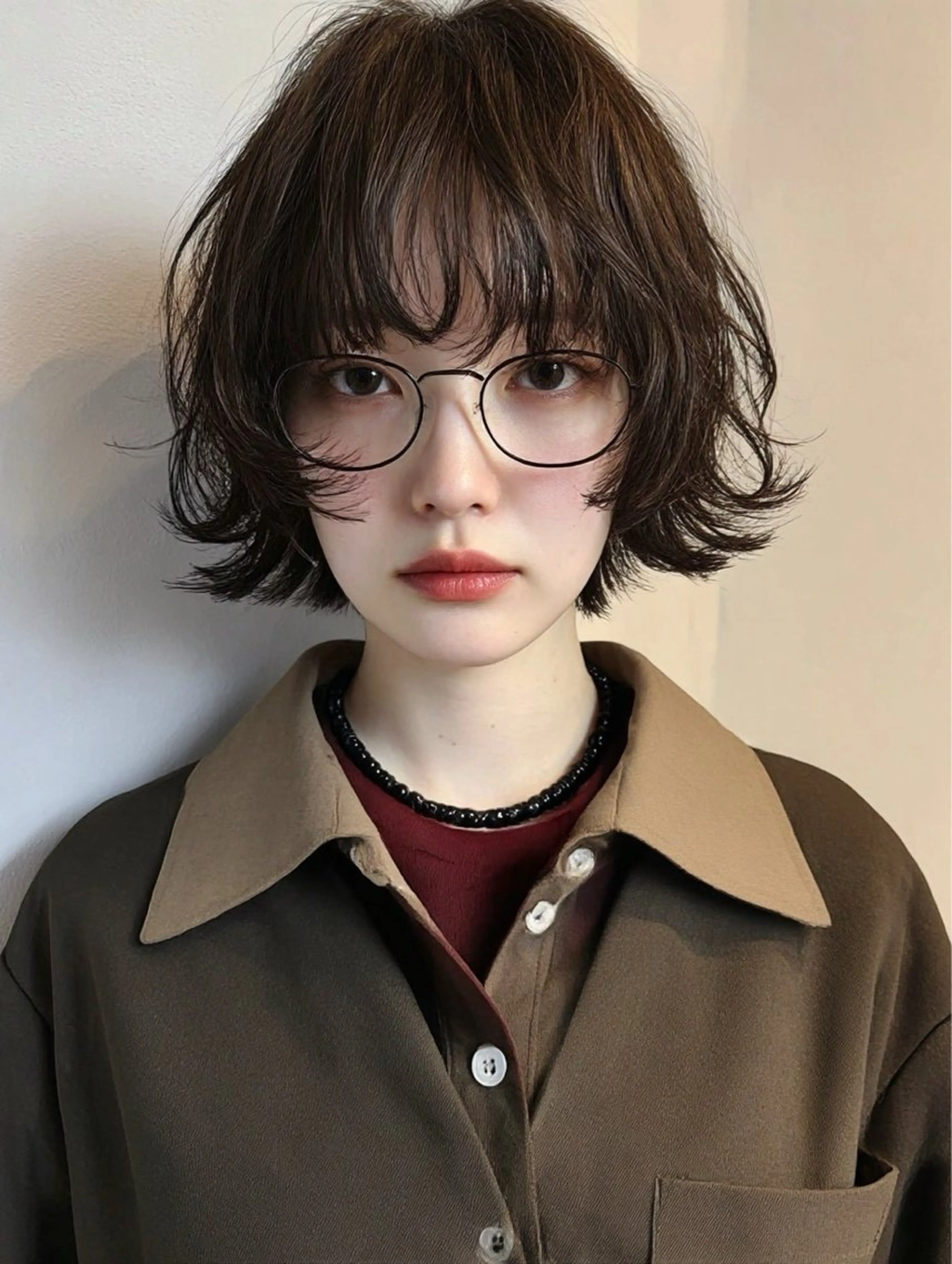 パーマ RIN パーマ/暖色カラーのヘアスタイル