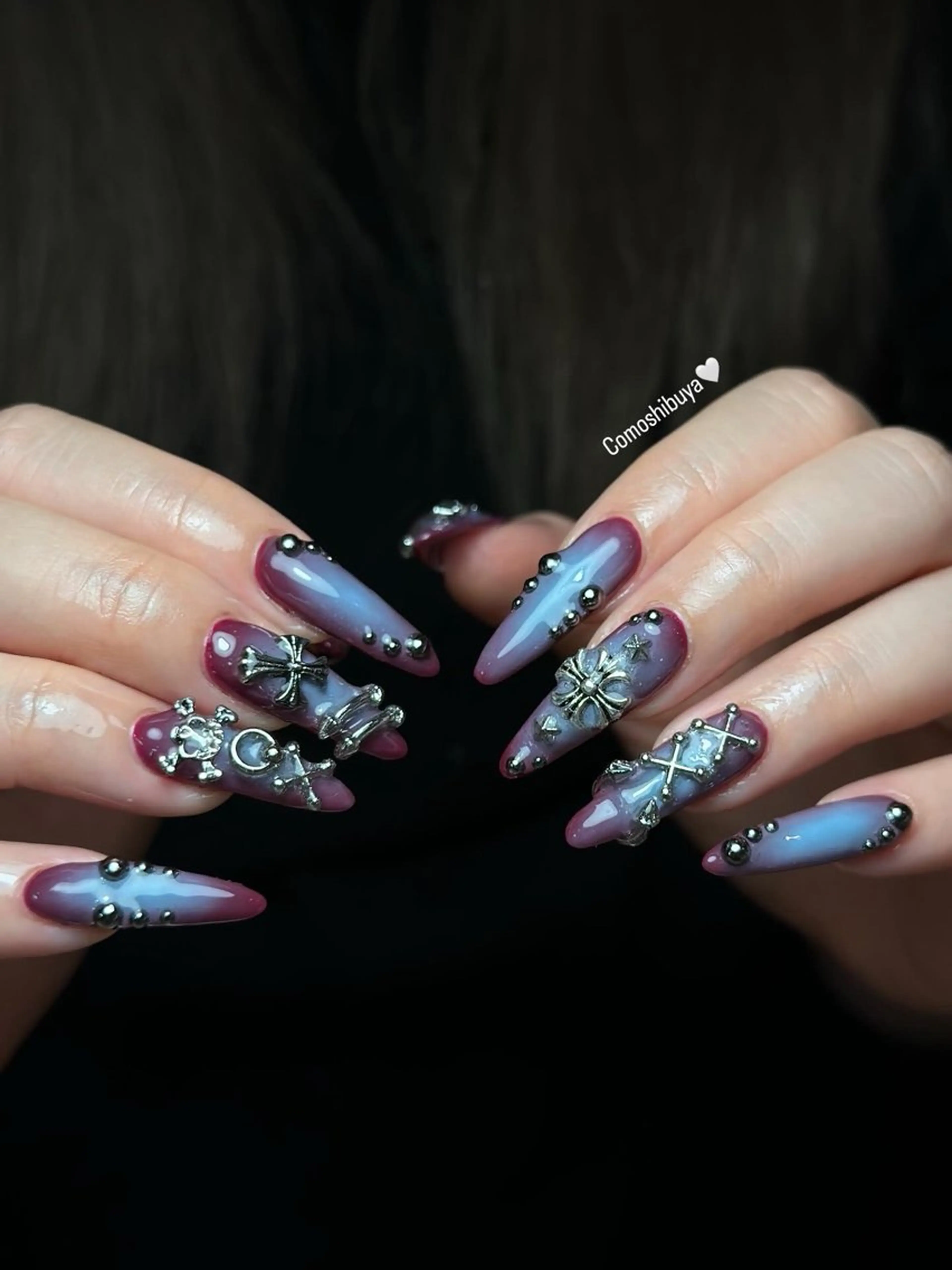 ネイル 韓国ネイル シンプルネイル ワンホンネイル CoMo Nail Studio所属・CoMo Nailのネイルデザイン