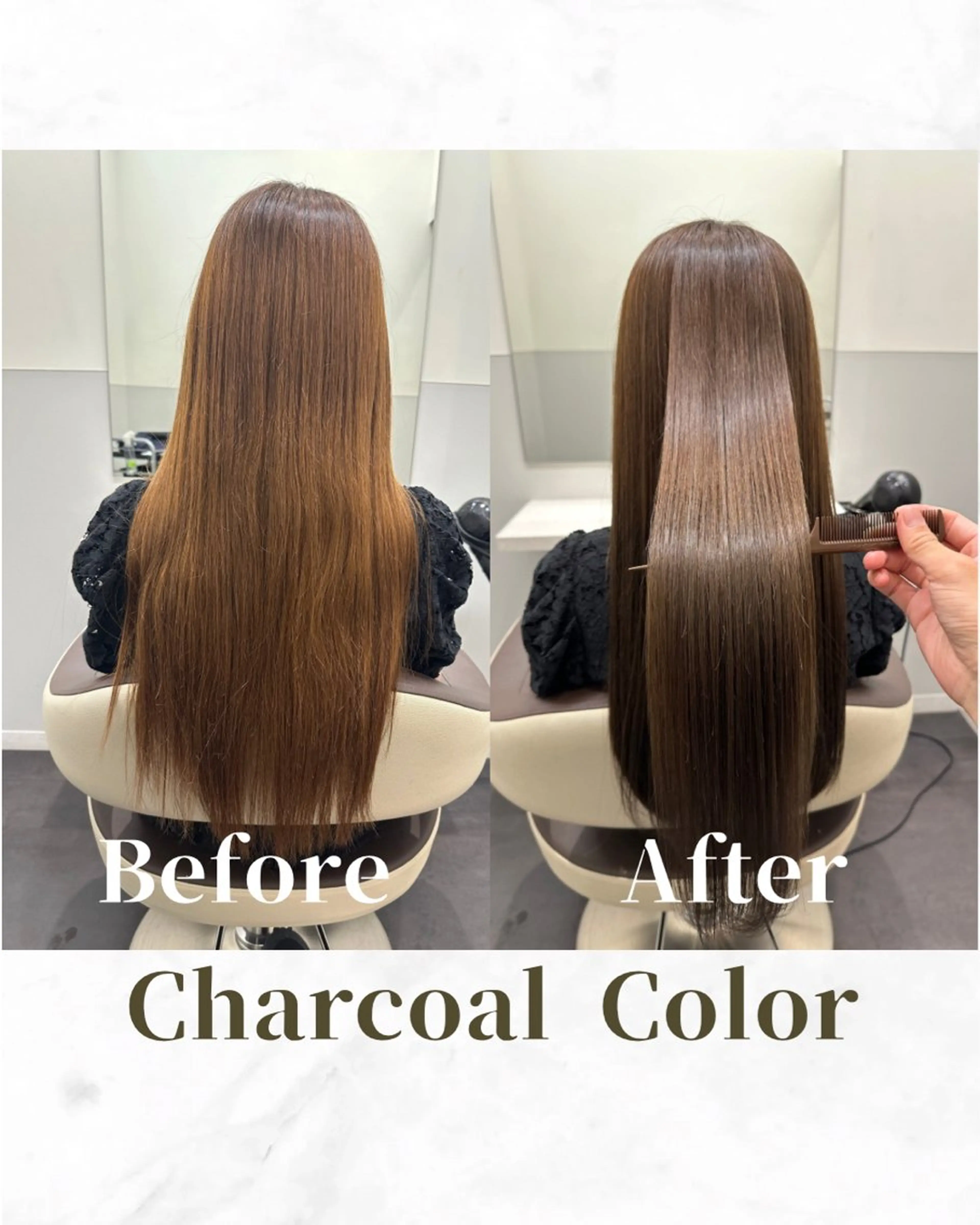 ロング カラー ブラウンカラー 透明感カラー グレージュ オリーブカラー 外国人風カラー カット ヘアカラー トリートメント 【レイヤー/韓国風 /髪質改善】RINのヘアスタイル