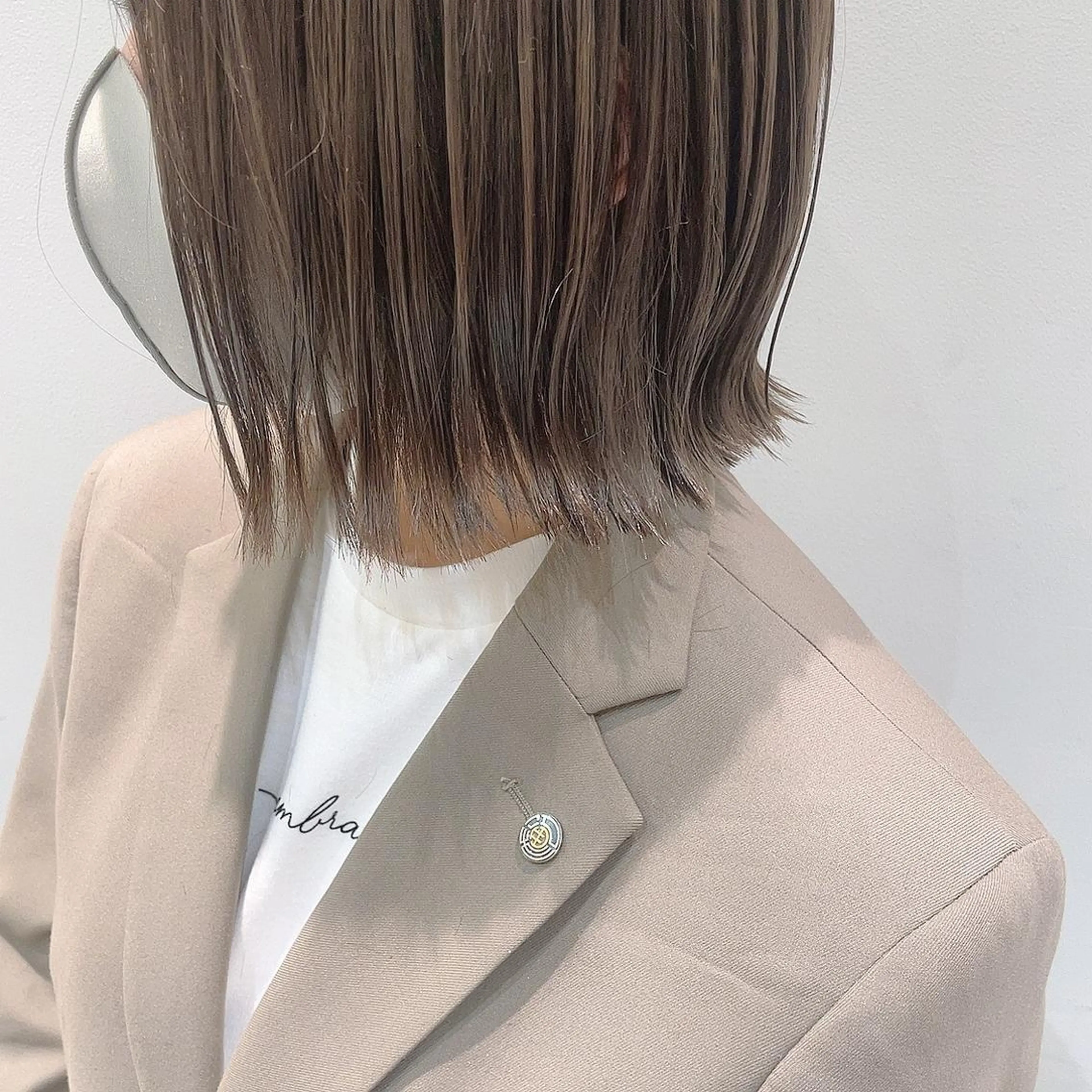 ミディアム カラー ベージュカラー カット ヘアカラー トリートメント 🦖鶴岡香純🦖 産休中のヘアスタイル