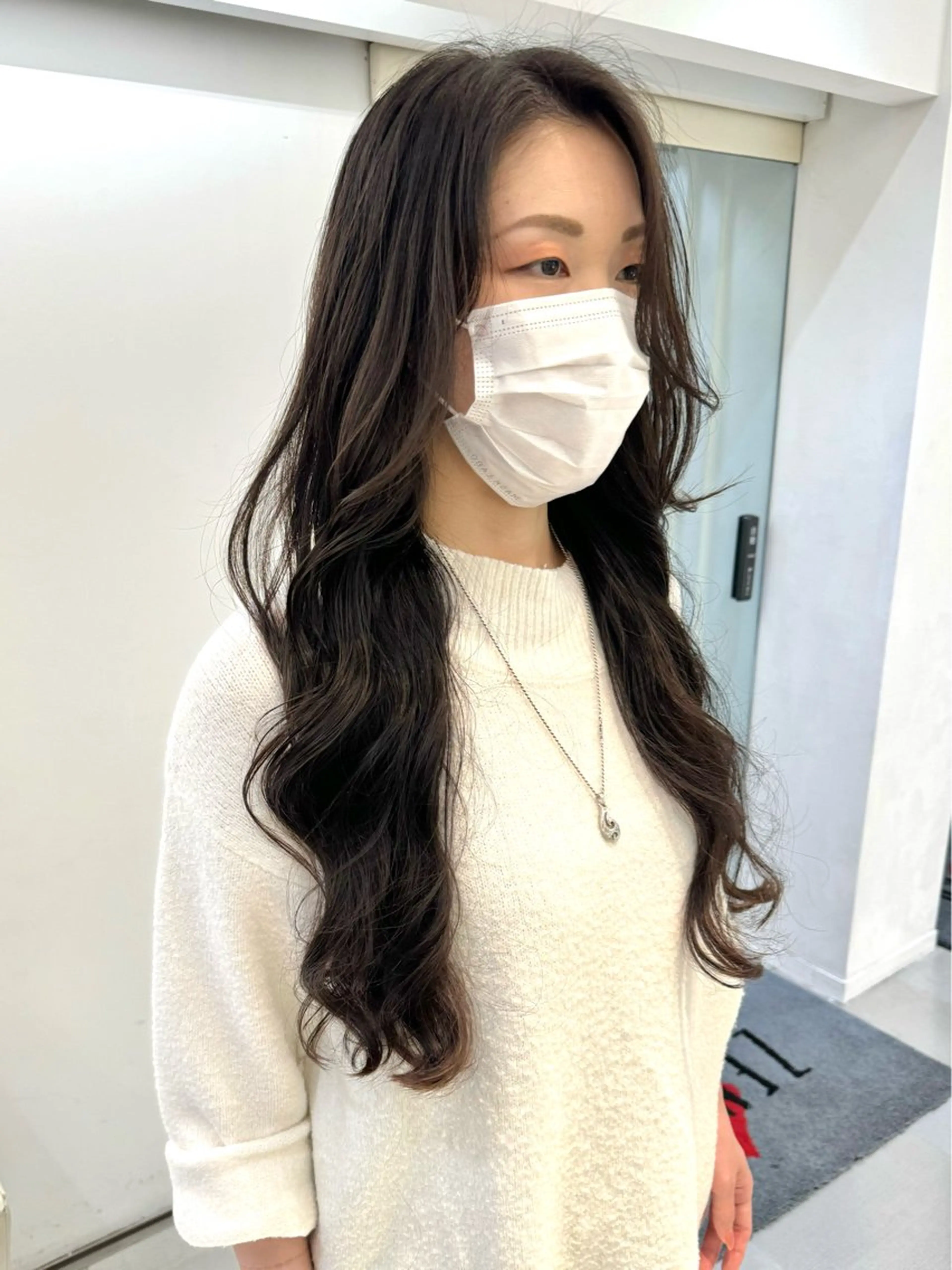 ロング パーマ ロング カット パーマ トリートメント ZENKO表参道店所属・デジタルパーマ 🌀ボブ　萩原　龍のヘアスタイル