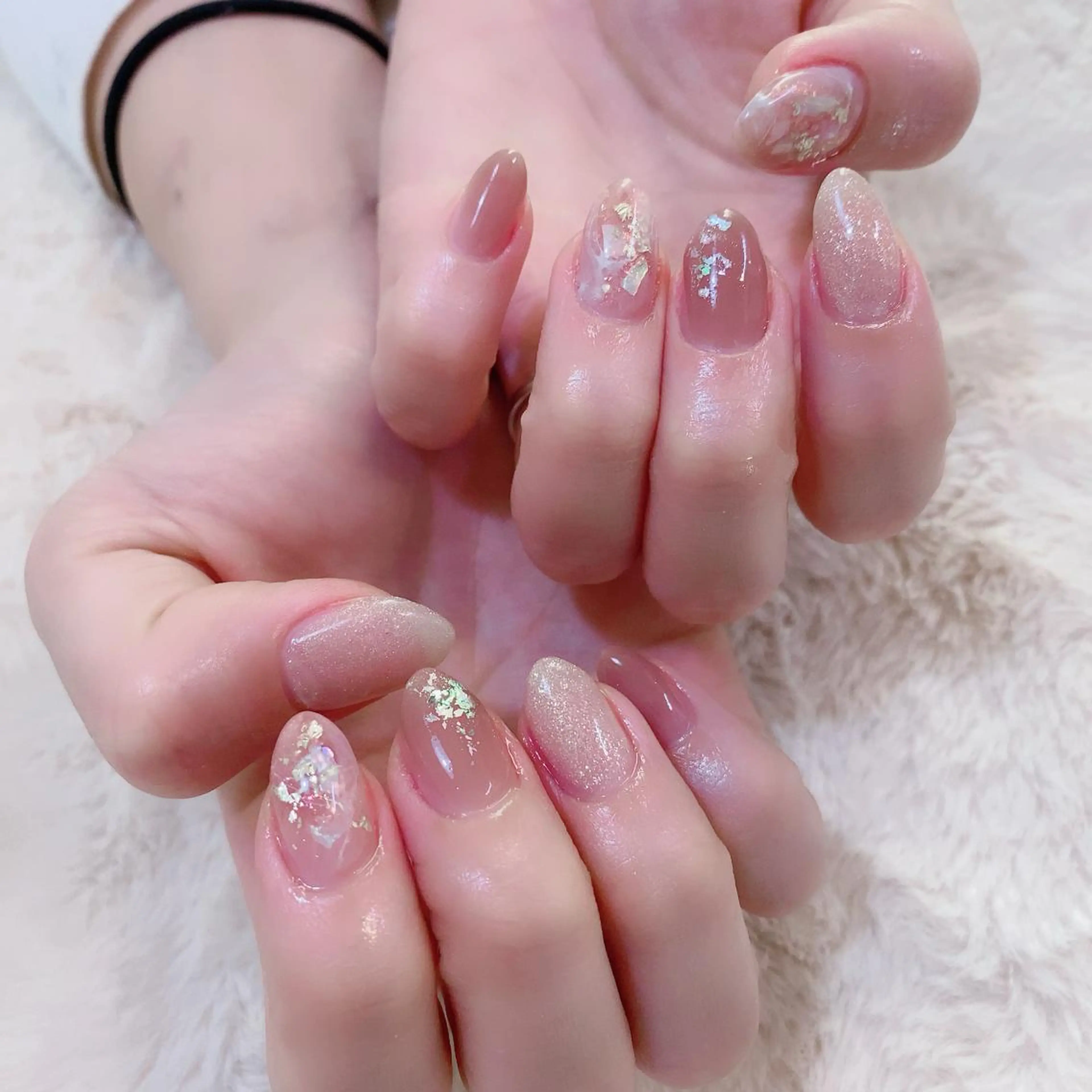 ネイル ホログラムネイル YAS 青柳 安代のネイルデザイン