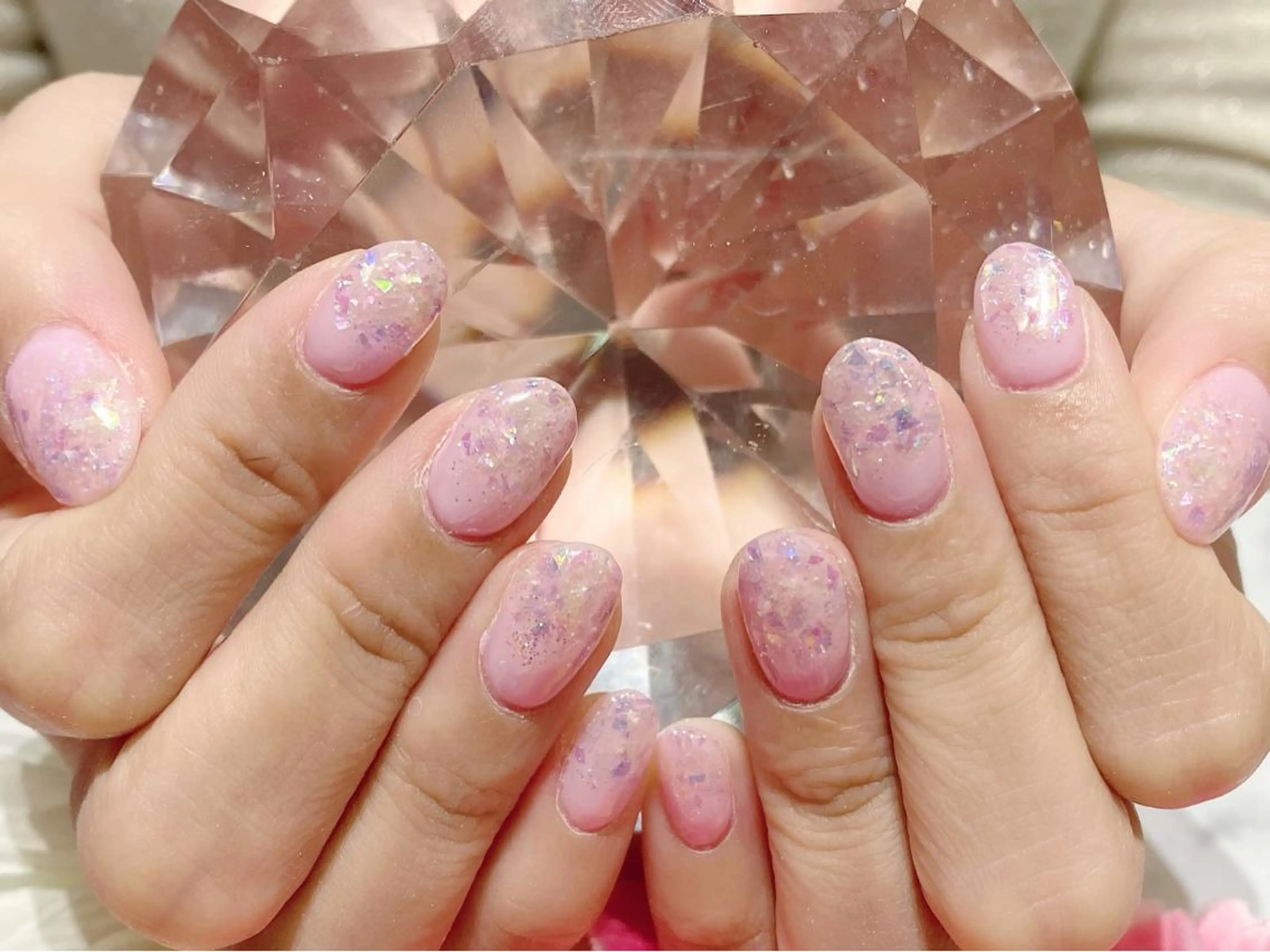ネイル ジェルネイル ホログラムネイル YUN 💅のネイルデザイン
