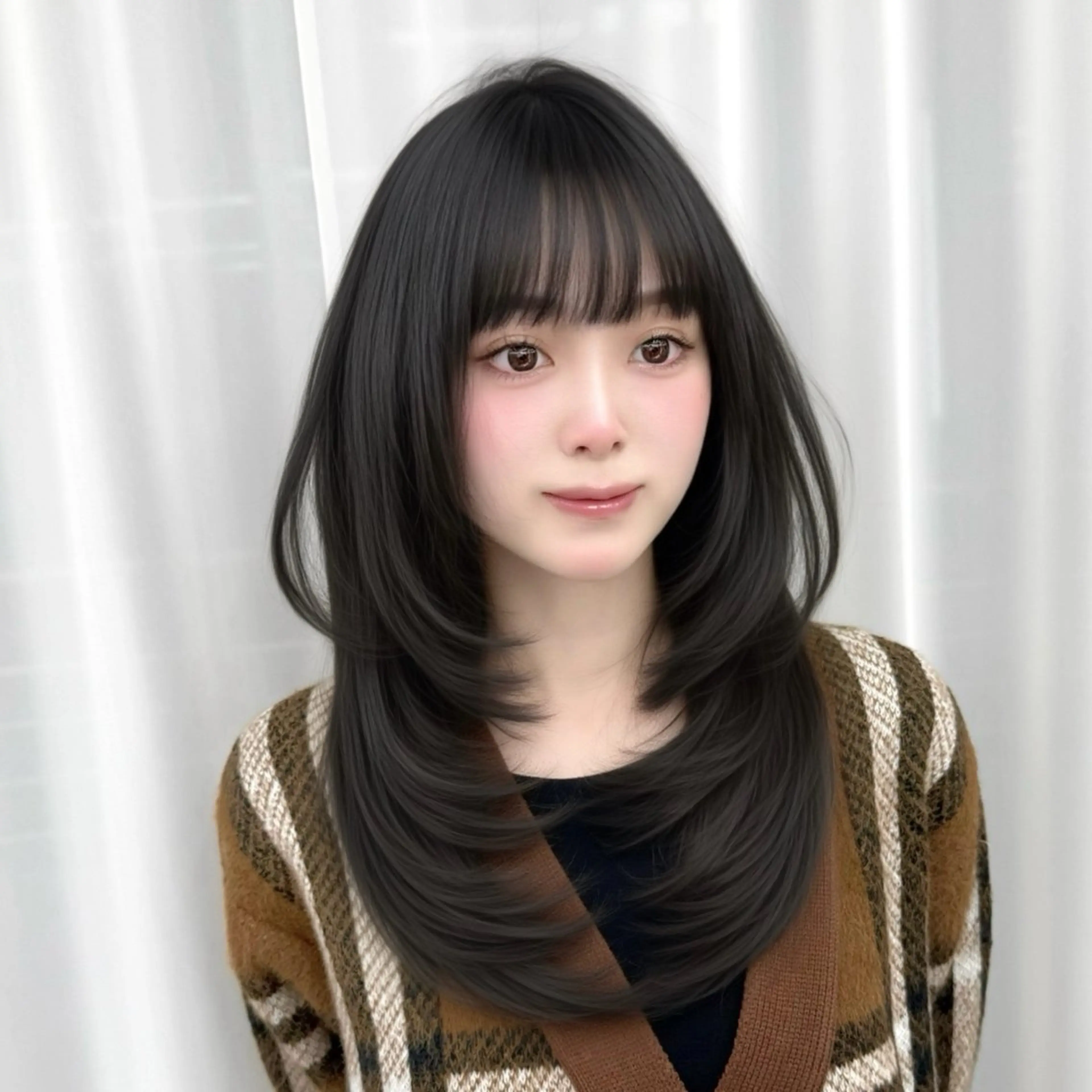 ロング くびれヘア 髪質改善 韓国風ヘア レイヤーカット 似合わせカット カット ヘアカラー トリートメント 韓国ヘア🇰🇷× 髪質改善🫧テルのヘアスタイル