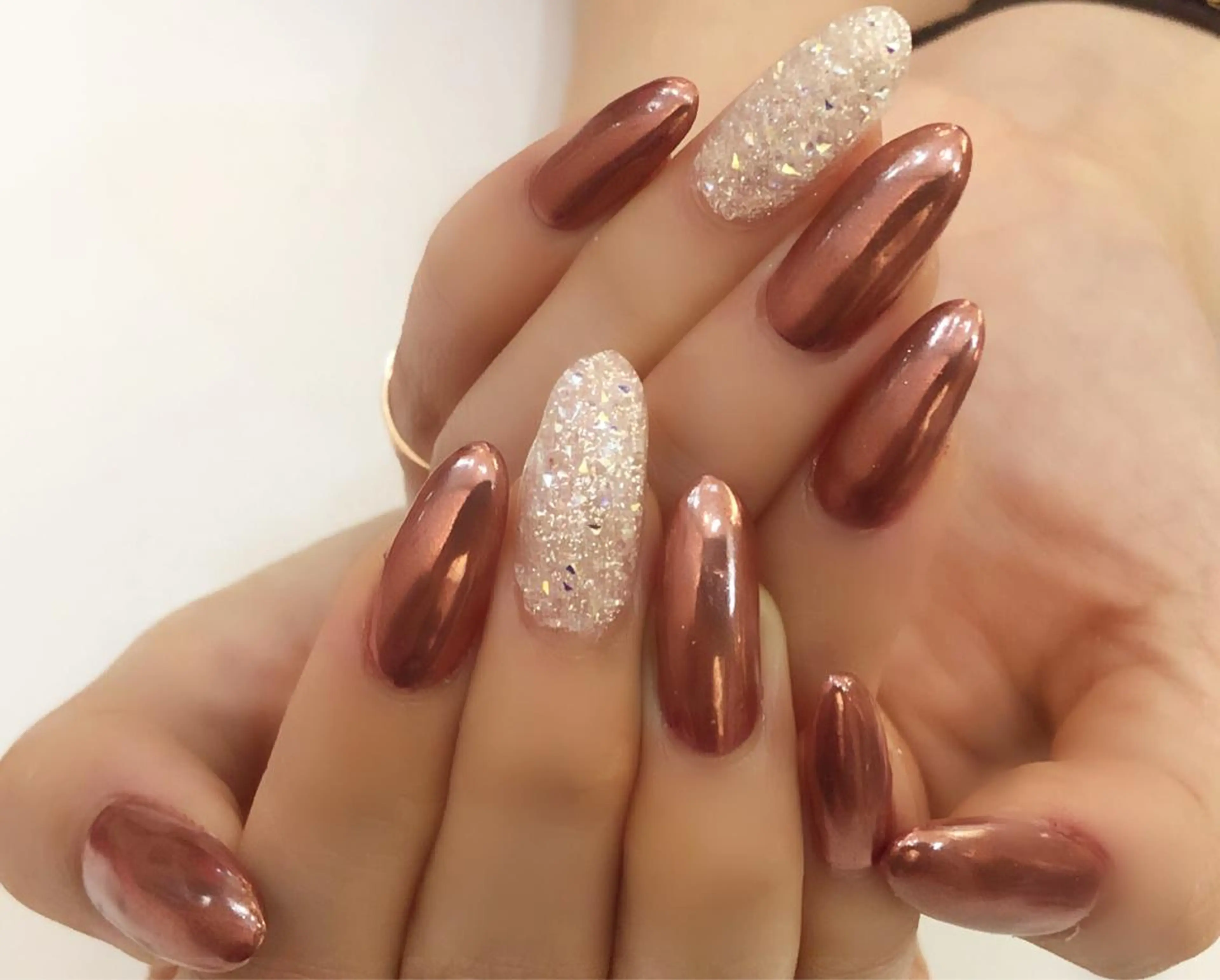 ロング カラー メンズ キッズ ネイル 学生（メンズ向け） ピンクカラー 学生 ロング アートネイル NAILSGOGO shibuyaのネイルデザイン