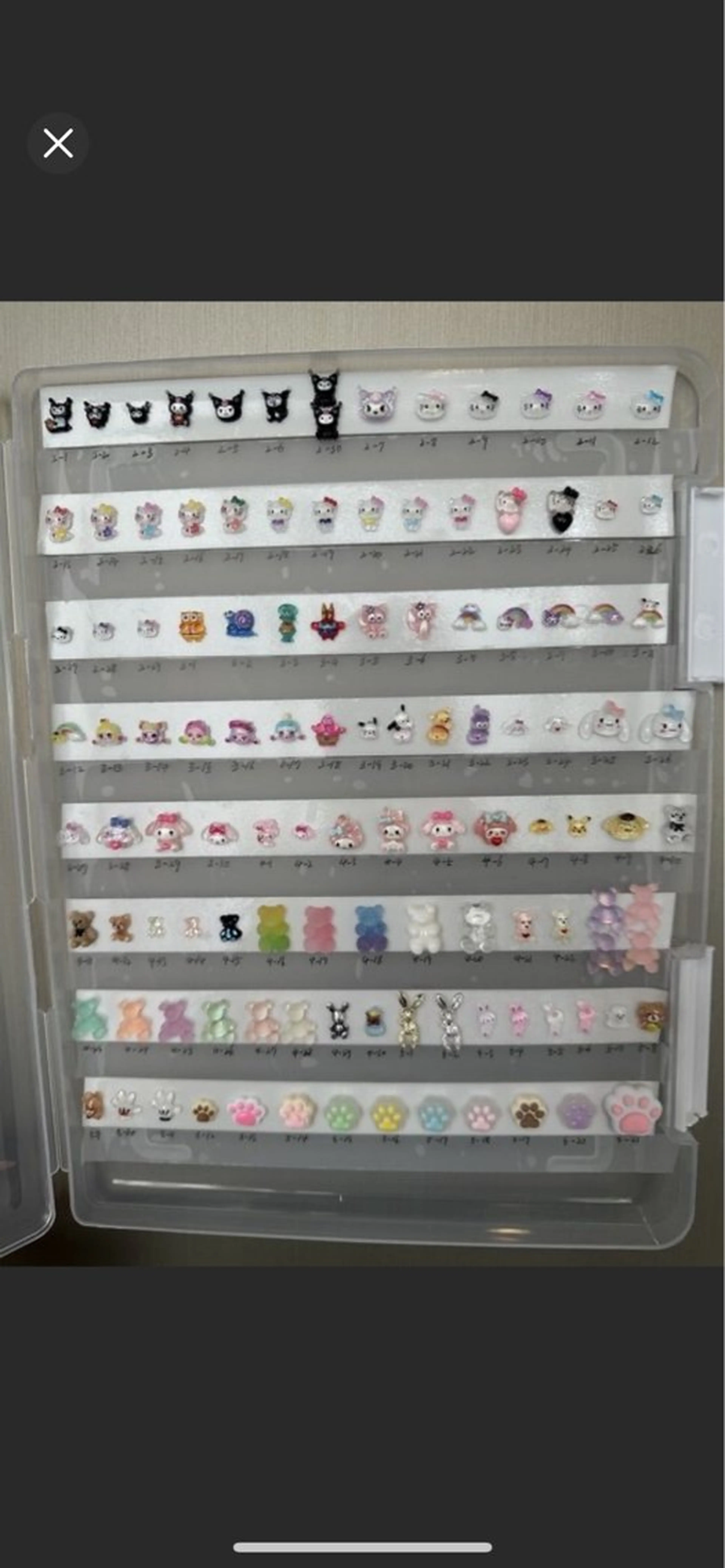 ハント自爪付け替えオフ無料★ハント自爪ワンカラーキャラクターパーツ付け放題の写真