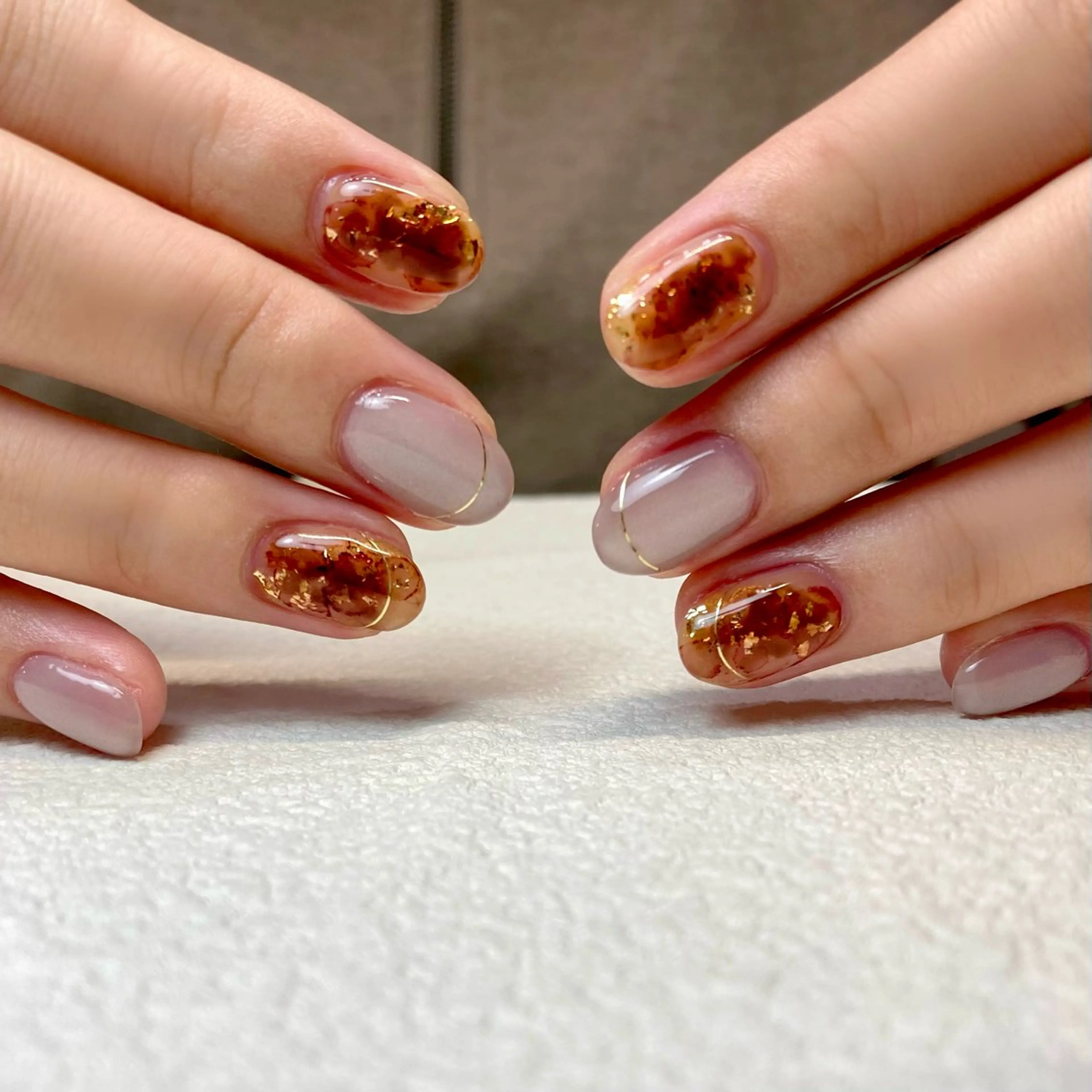 ネイル べっ甲ネイル マグネットネイル amu所属・かおる KAORUのネイルデザイン