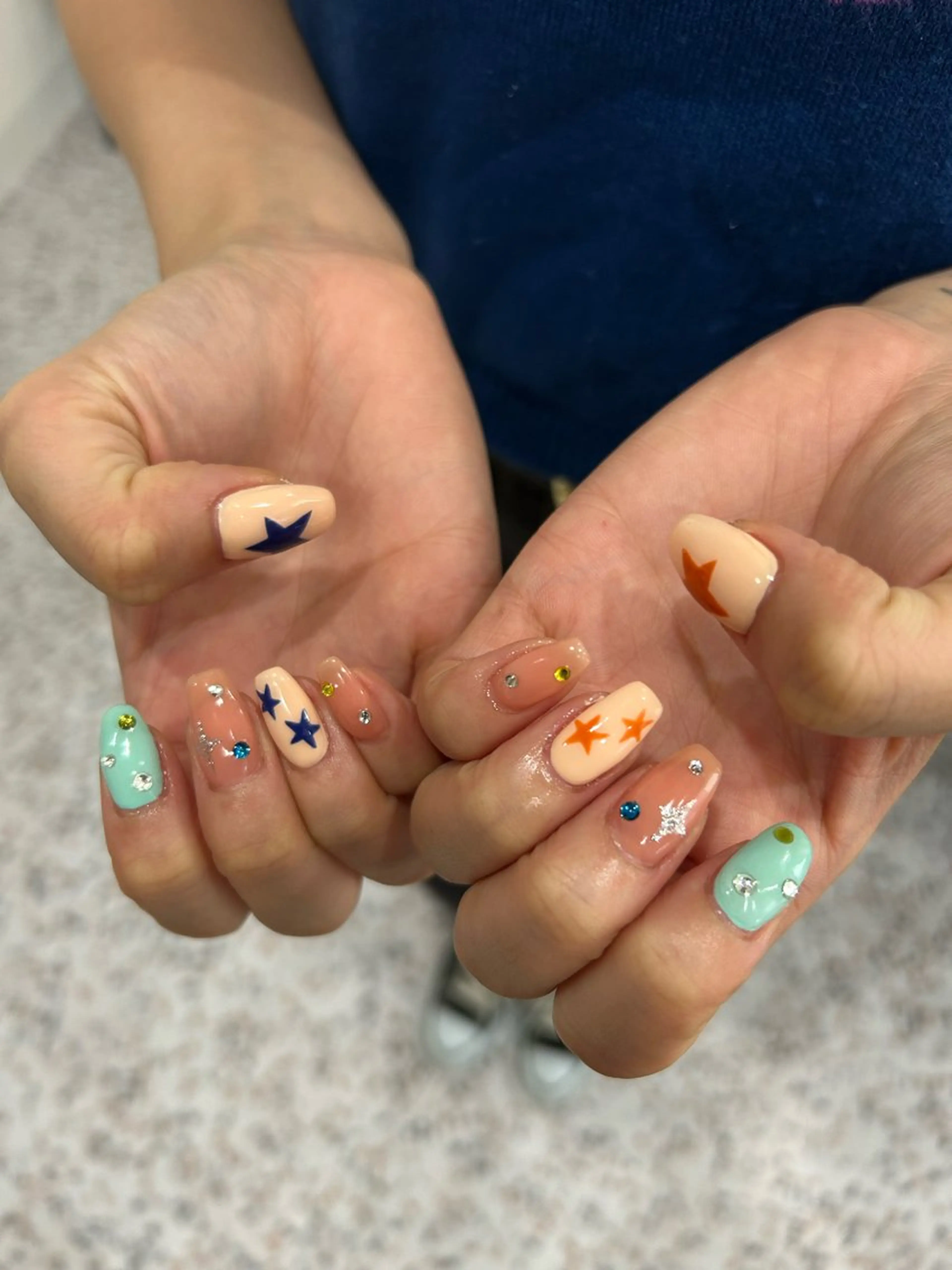 ハンドアートし放題🩵オフケア込みの写真