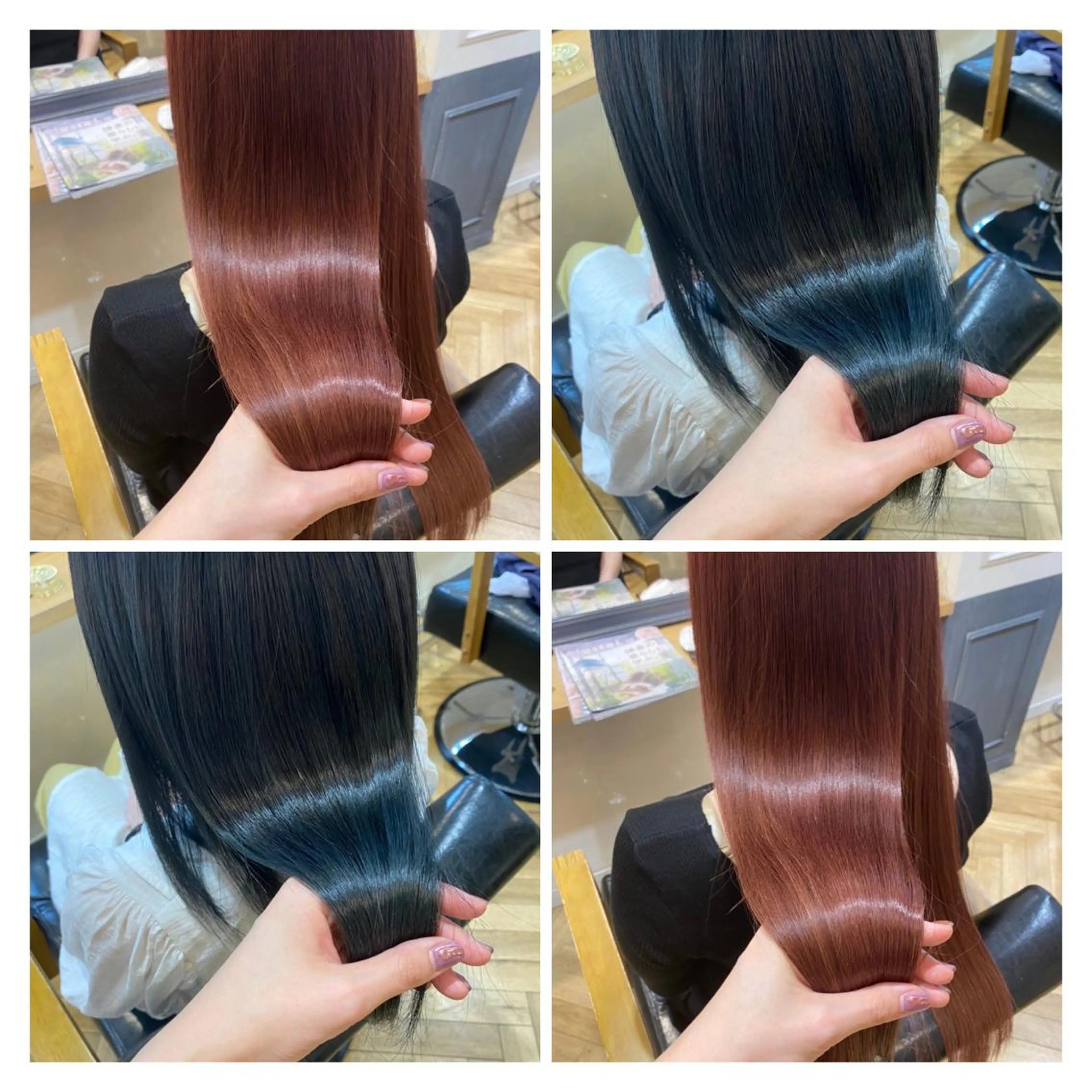 ロング カラー ヘアカラー トリートメント 髪質改善艶髪 ℍ𝔸ℝ𝕌𝕂𝔸のヘアスタイル