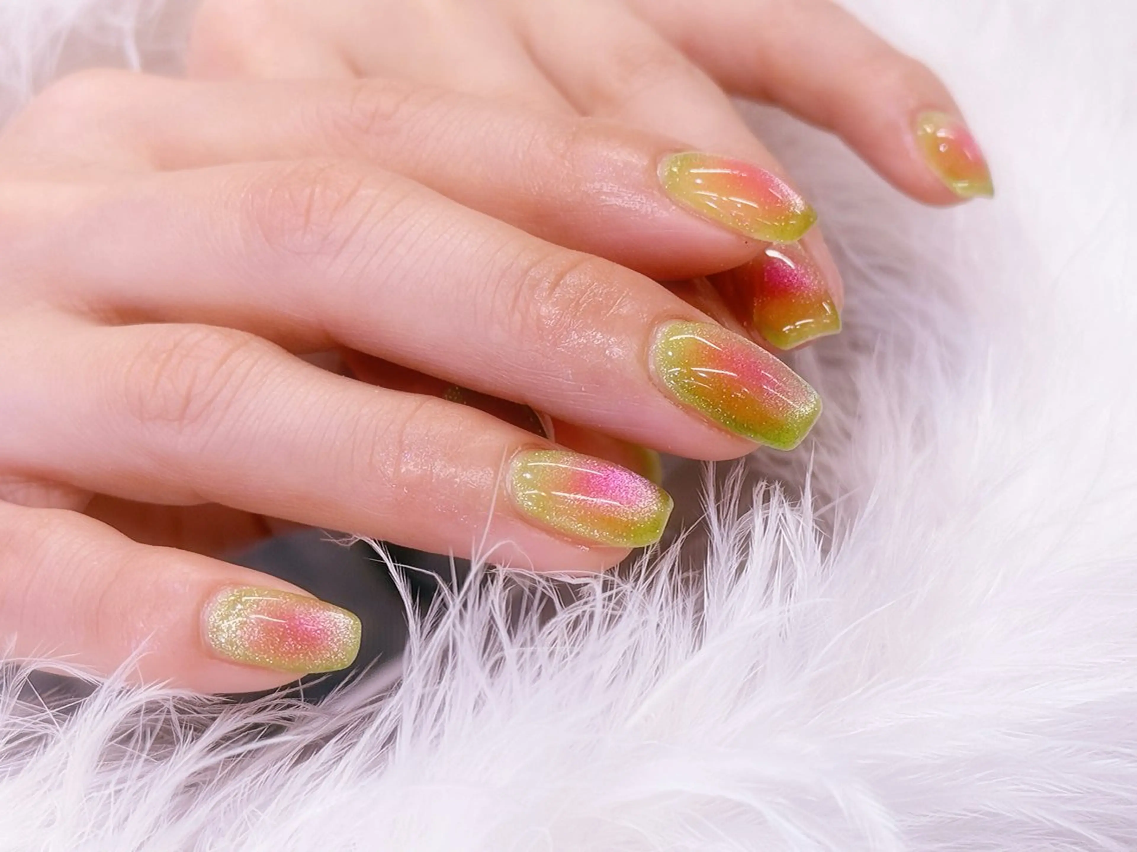 ネイル アートネイル フラッシュネイル フラワーネイル ジェルネイル ガーリー Puti nailのネイルデザイン