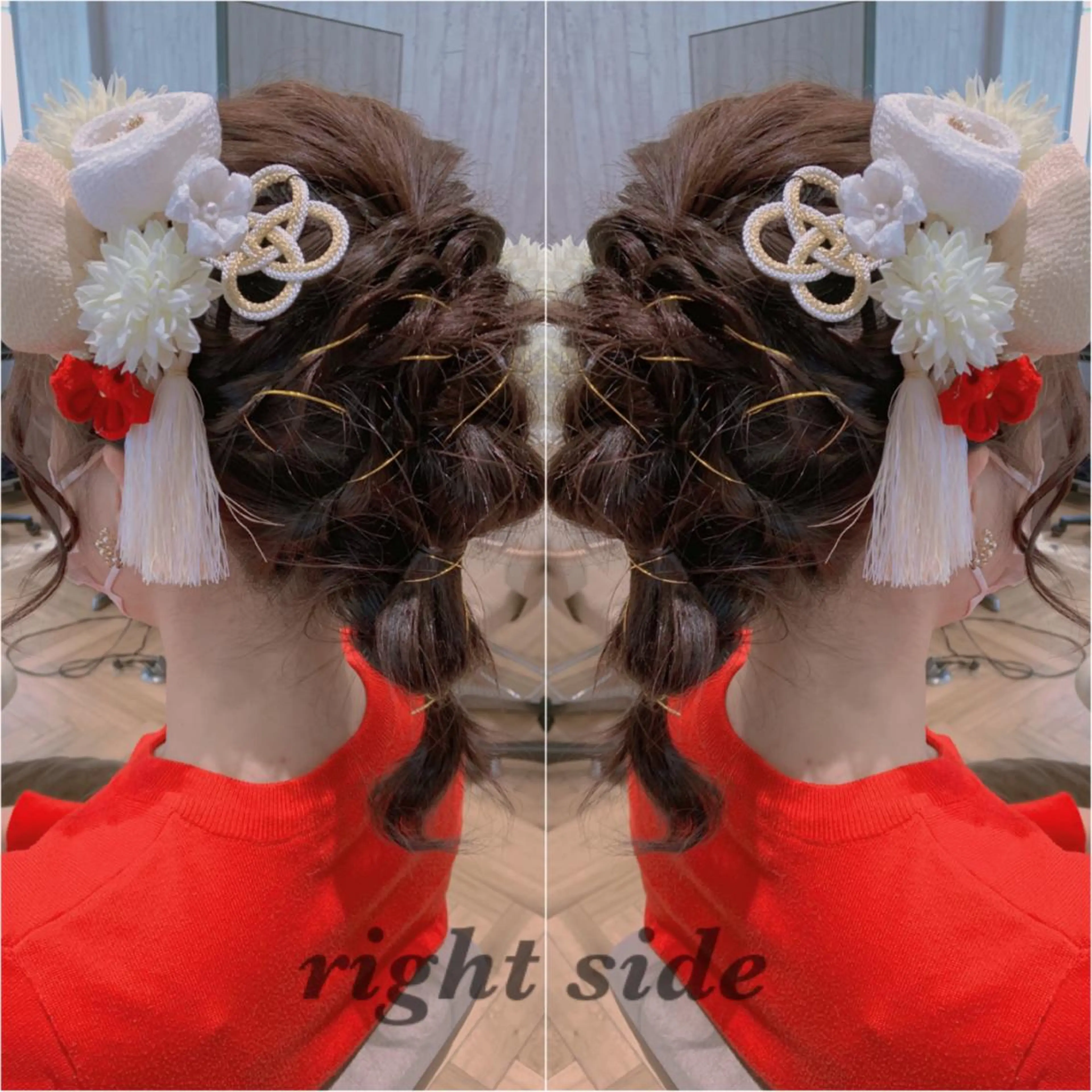 ミディアム ヘアアレンジ 卒業式のヘアスタイル ヘアセット rita atelier 【リタ】所属・韓国hair🦋 Nanaのヘアスタイル