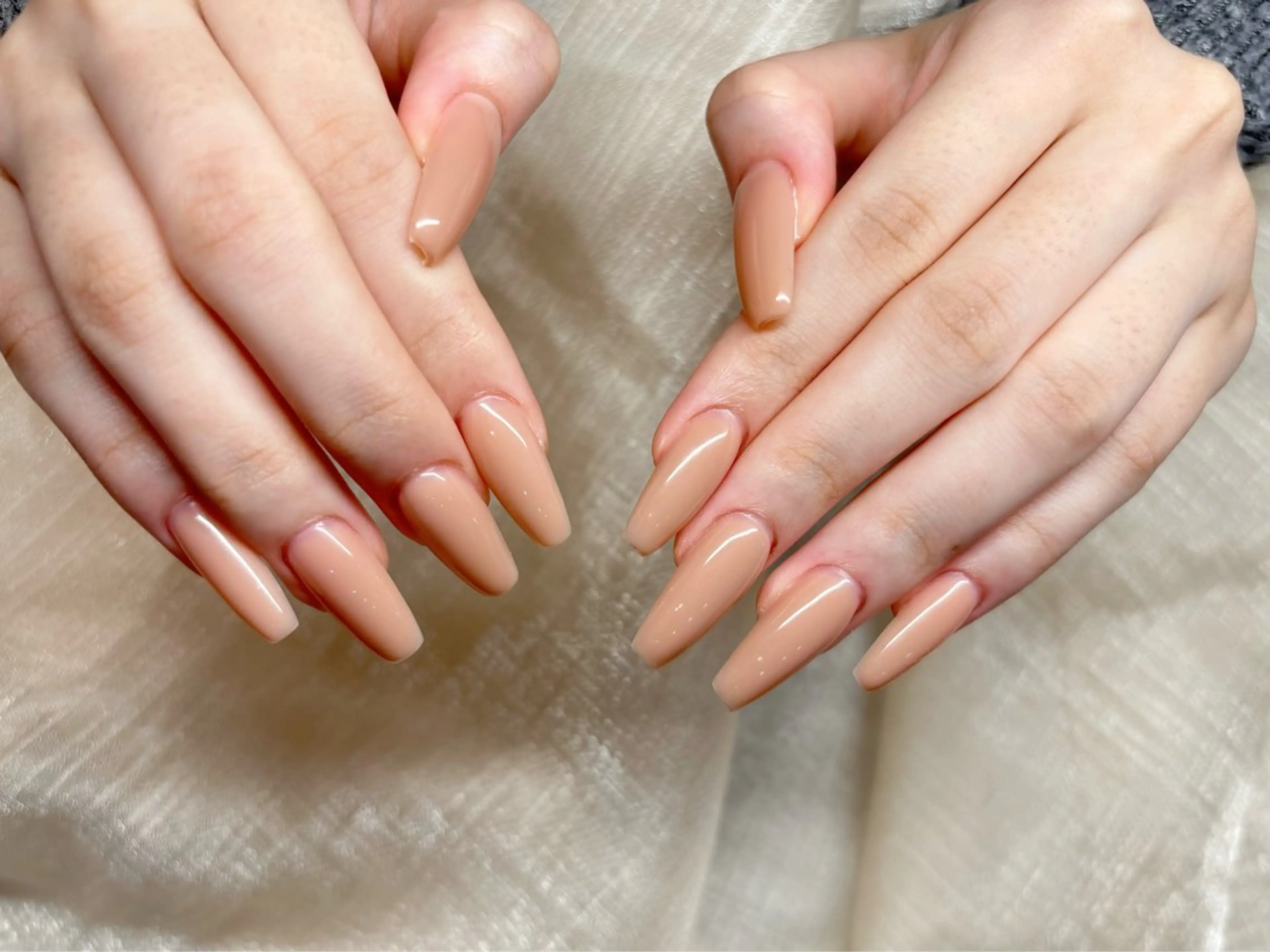 ネイル フレンチネイル ガラスフレンチ ロングネイル マグネットネイル ニュアンスネイル ハンドネイル ximina ネイルサロン北堀江のネイルデザイン