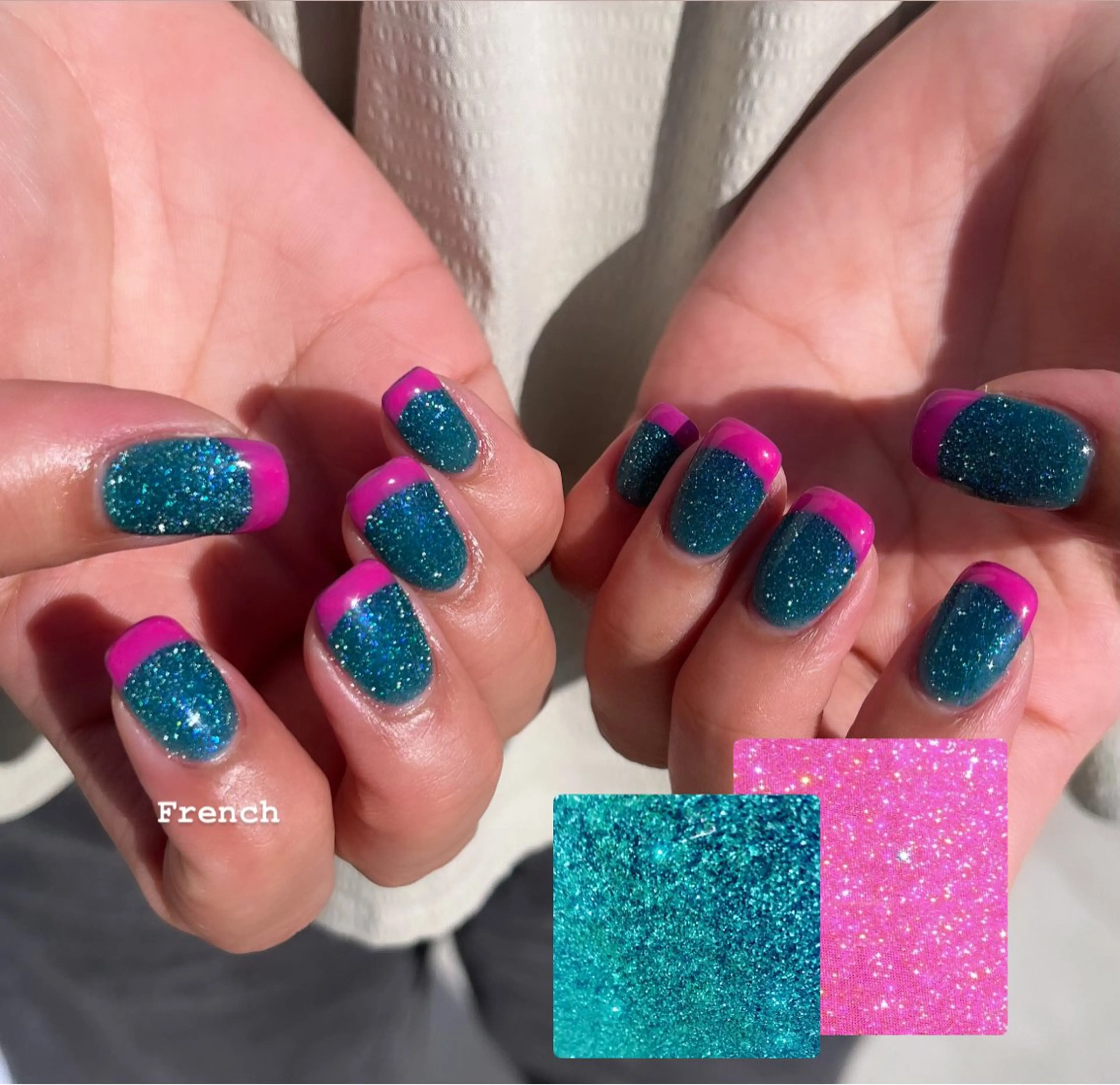 ネイル フラッシュネイル フレンチネイル ハンドネイル HazeGrass NAILのネイルデザイン