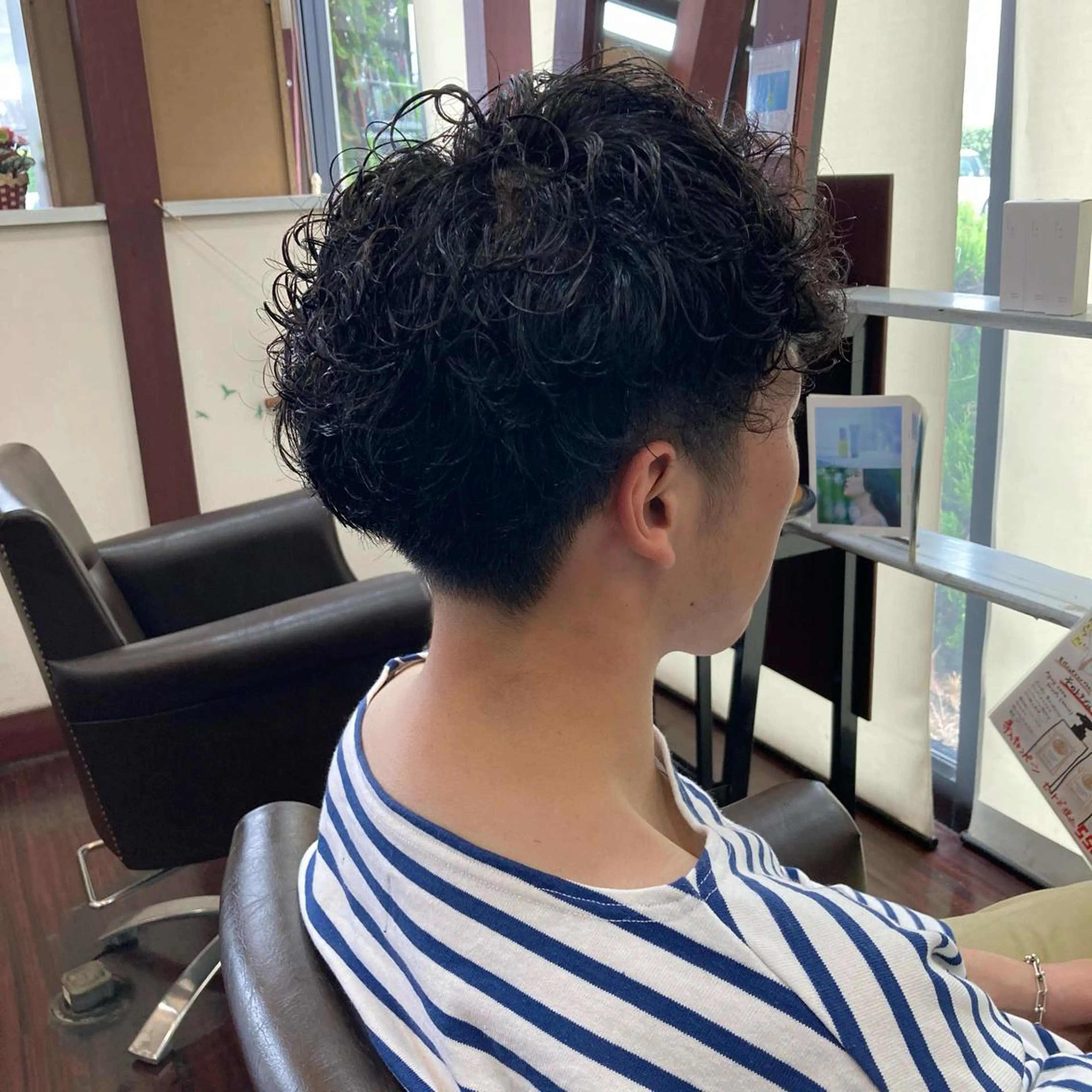 パーマ メンズ Well‘s黒木🌿 レイヤー💎寒色のヘアスタイル