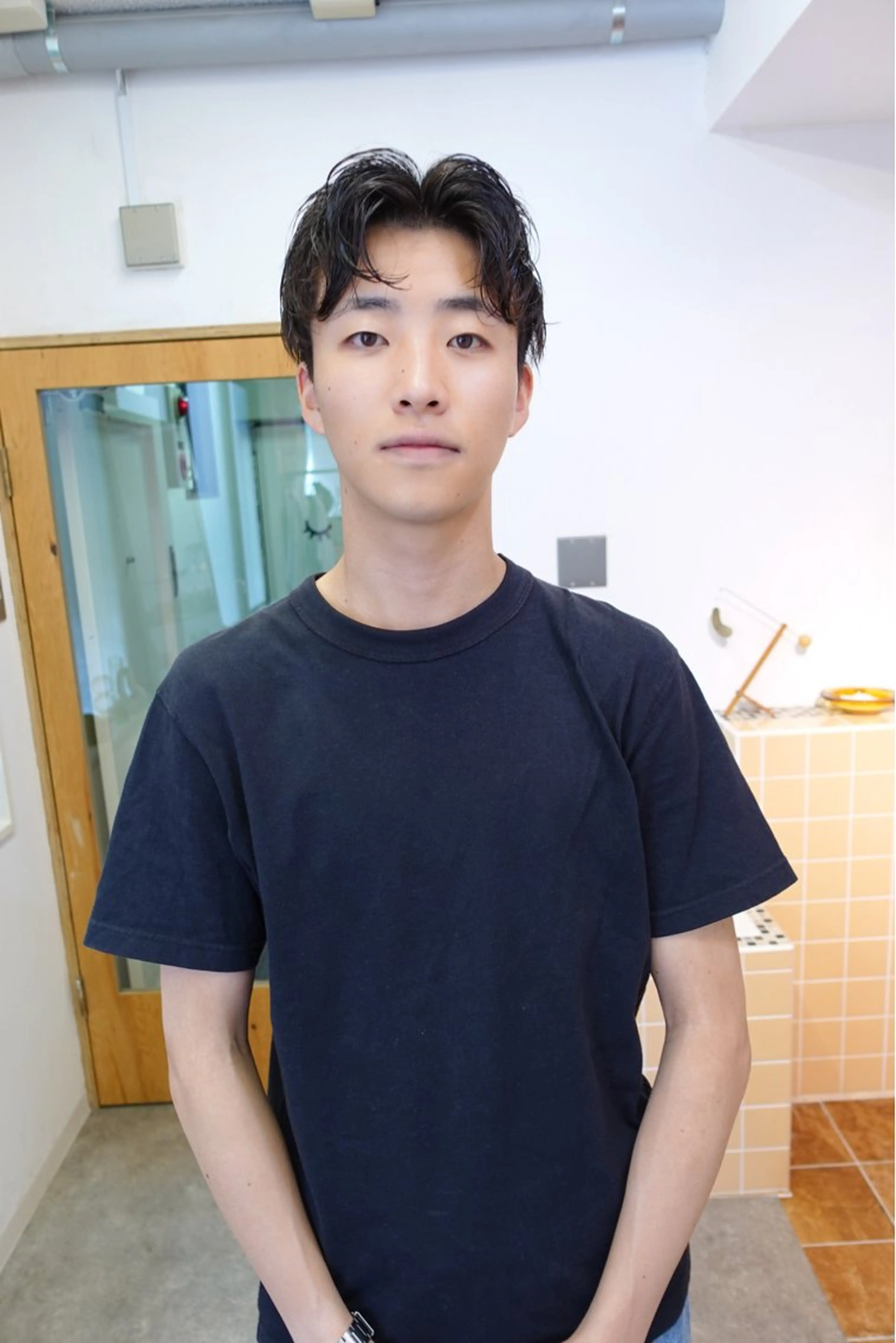 パーマ メンズ nishido ハイライト/メンズのヘアスタイル