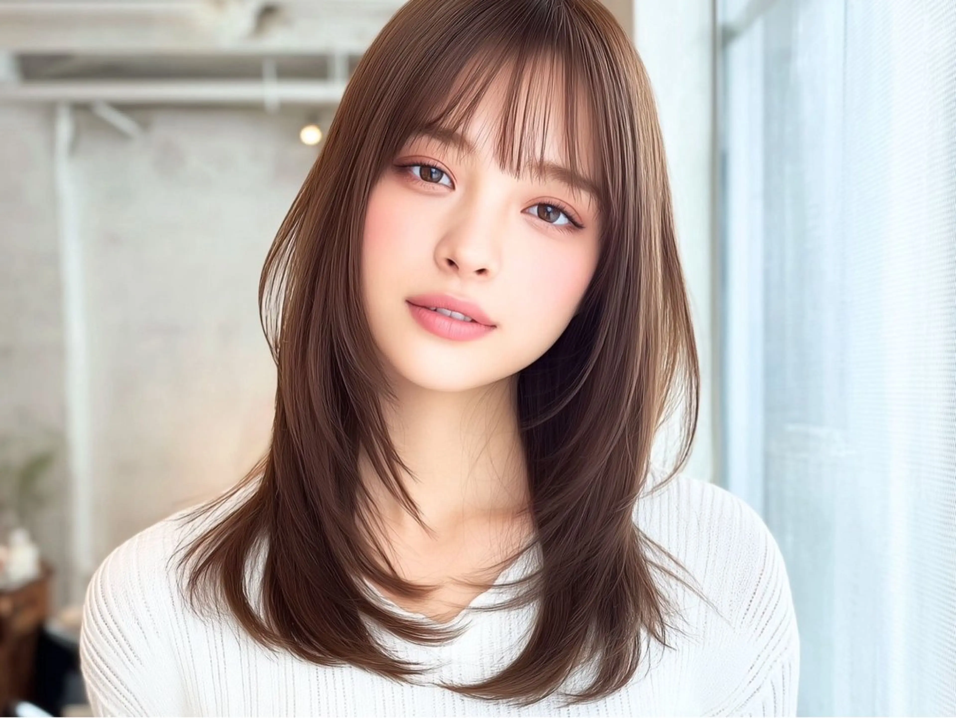 セミロング カラー Rubik's なかもずSAYAのヘアスタイル