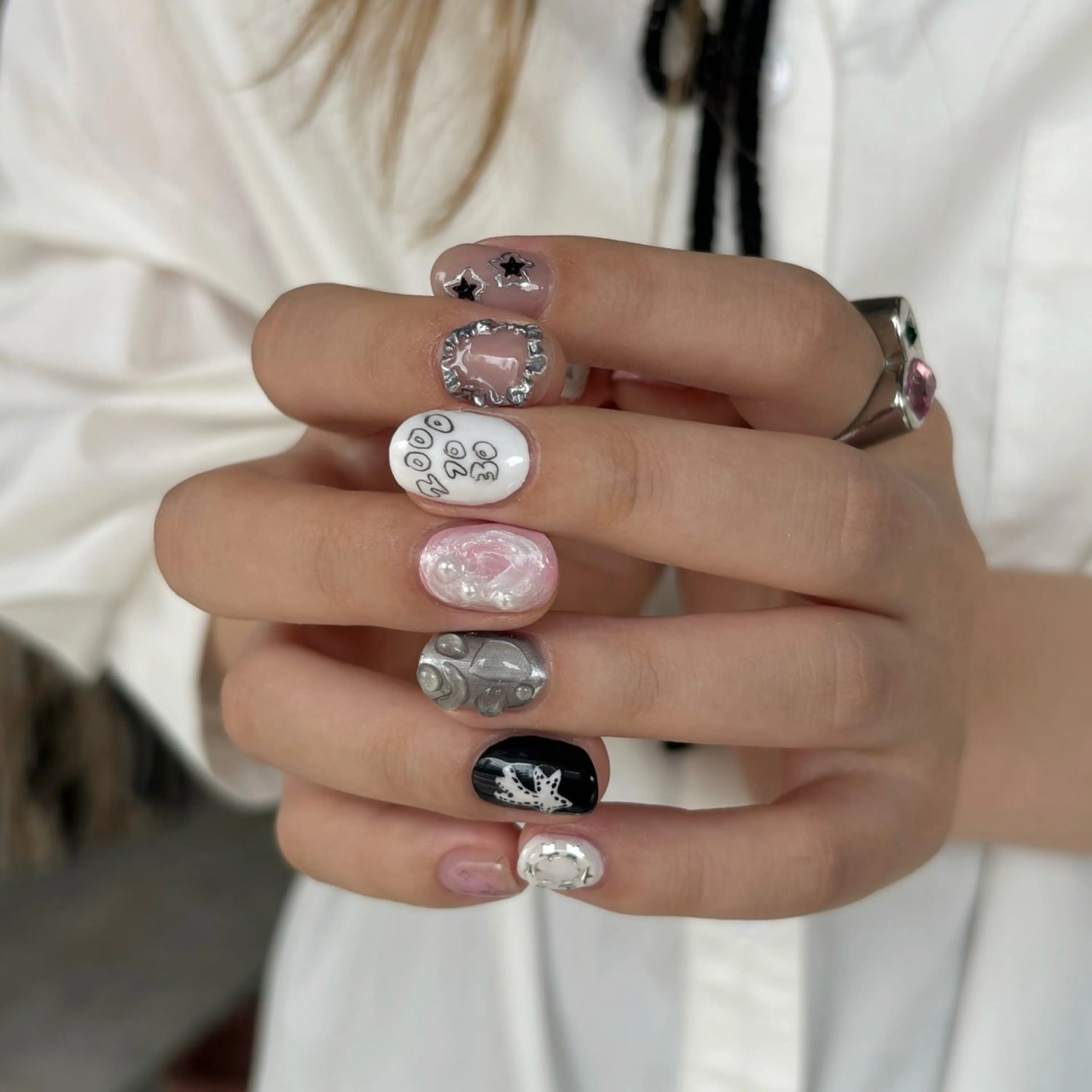 ネイル ハンドネイル hinako /個性派ニュアンスのネイルデザイン