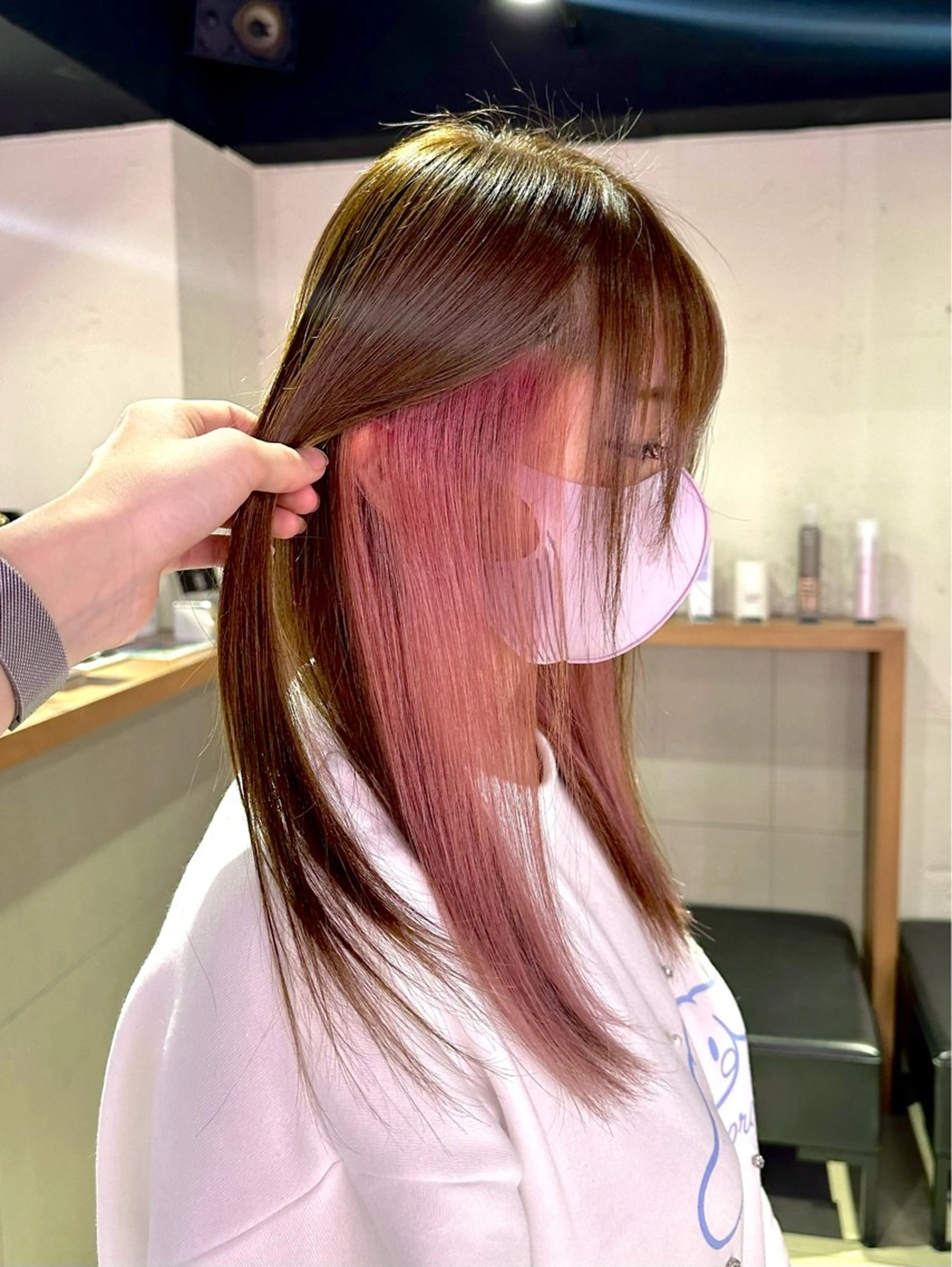 セミロング カラー 🐺ウルフオタク🐺 ハイトーン/moeのヘアスタイル