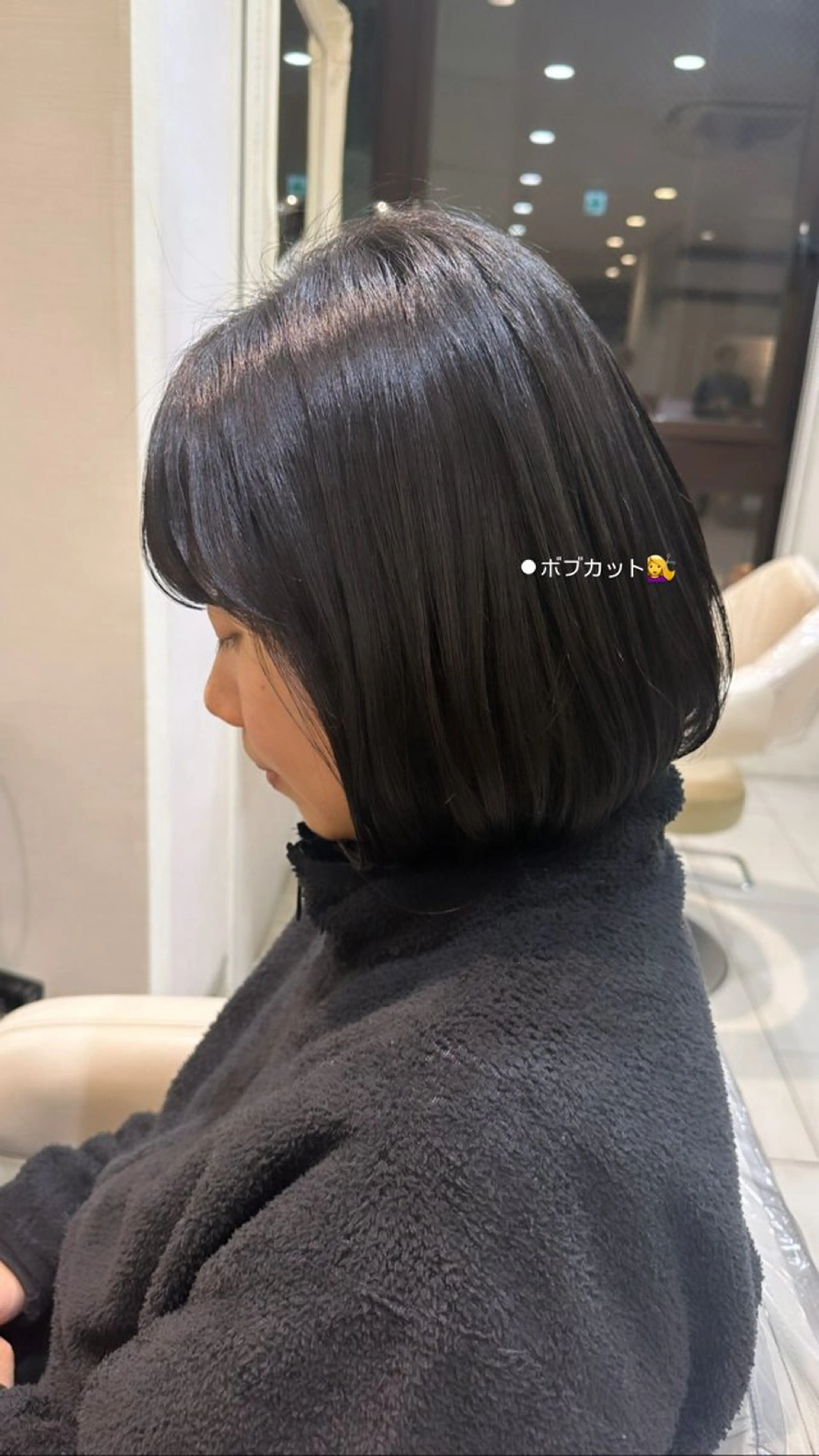 ミディアム ボブ カット 田畑 あやののヘアスタイル