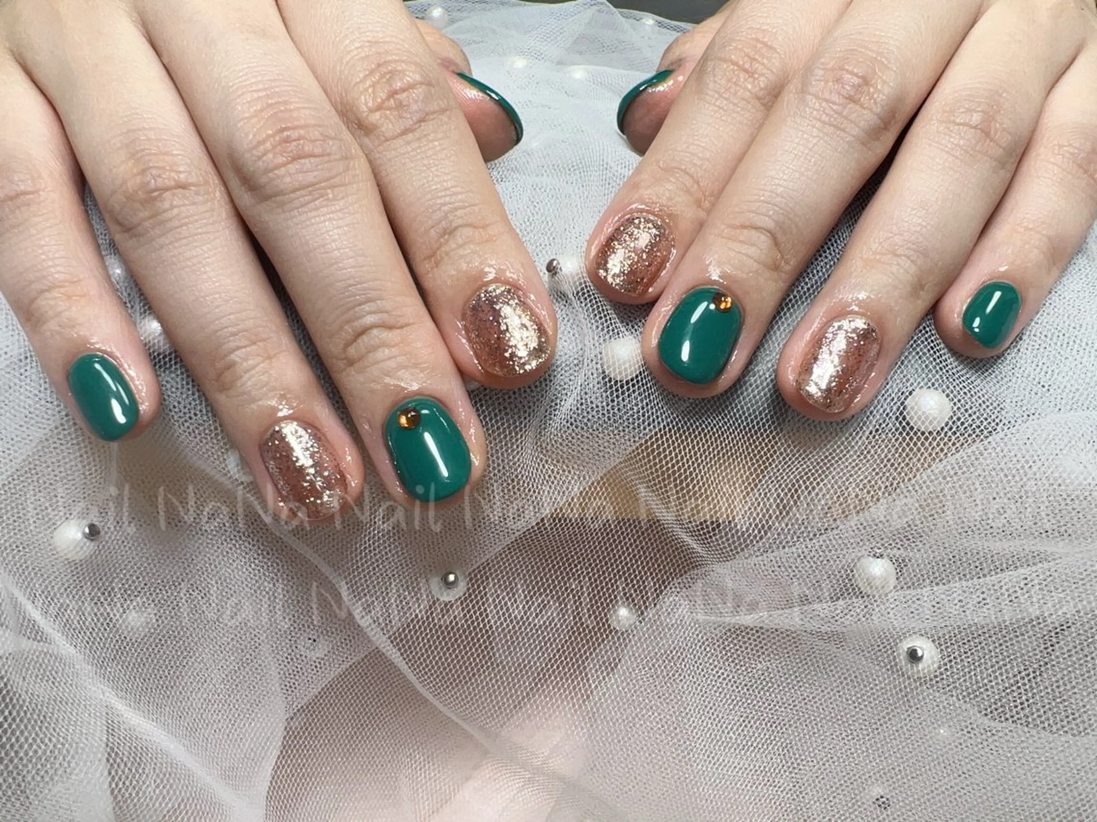ネイル クリアネイル ストーンネイル Nail NaNaのネイルデザイン